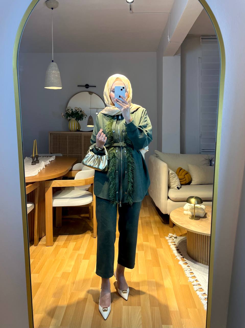 Yeşil Önü Tüylü Takım