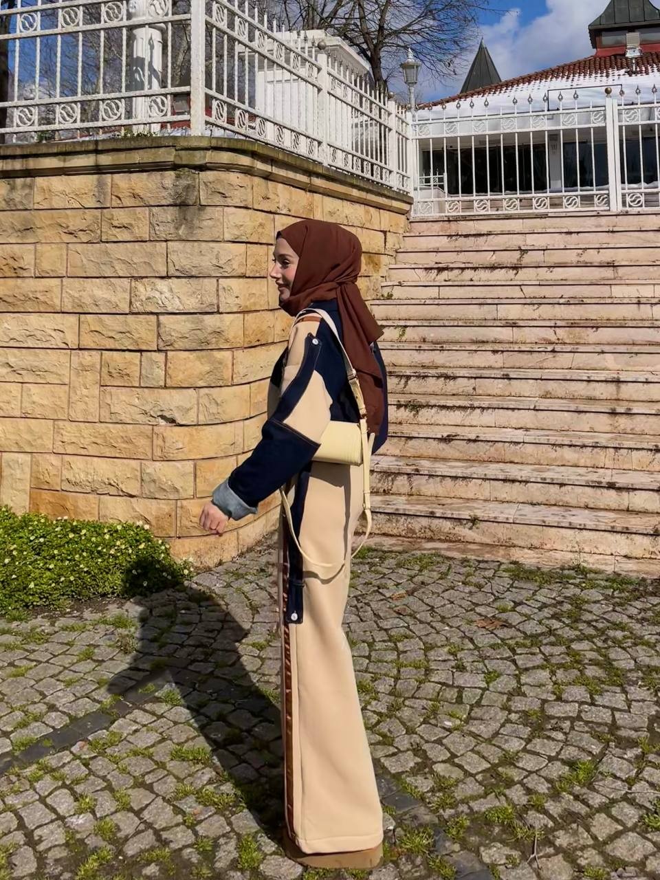 Denim Detaylı Eşofman Takımı