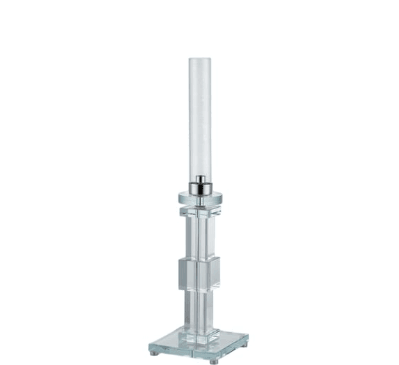 STICKS CRYSTAL ORTA MUMLUK  SILVER 17X17X68CM
