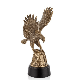 EAGLE ANTIQUE RESİN OBJE 17X17X32 CM