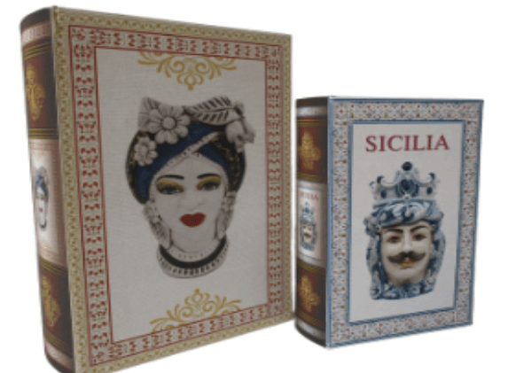SICILIA 2LI KITAP KUTU SETI 27X18, 21X13 CM