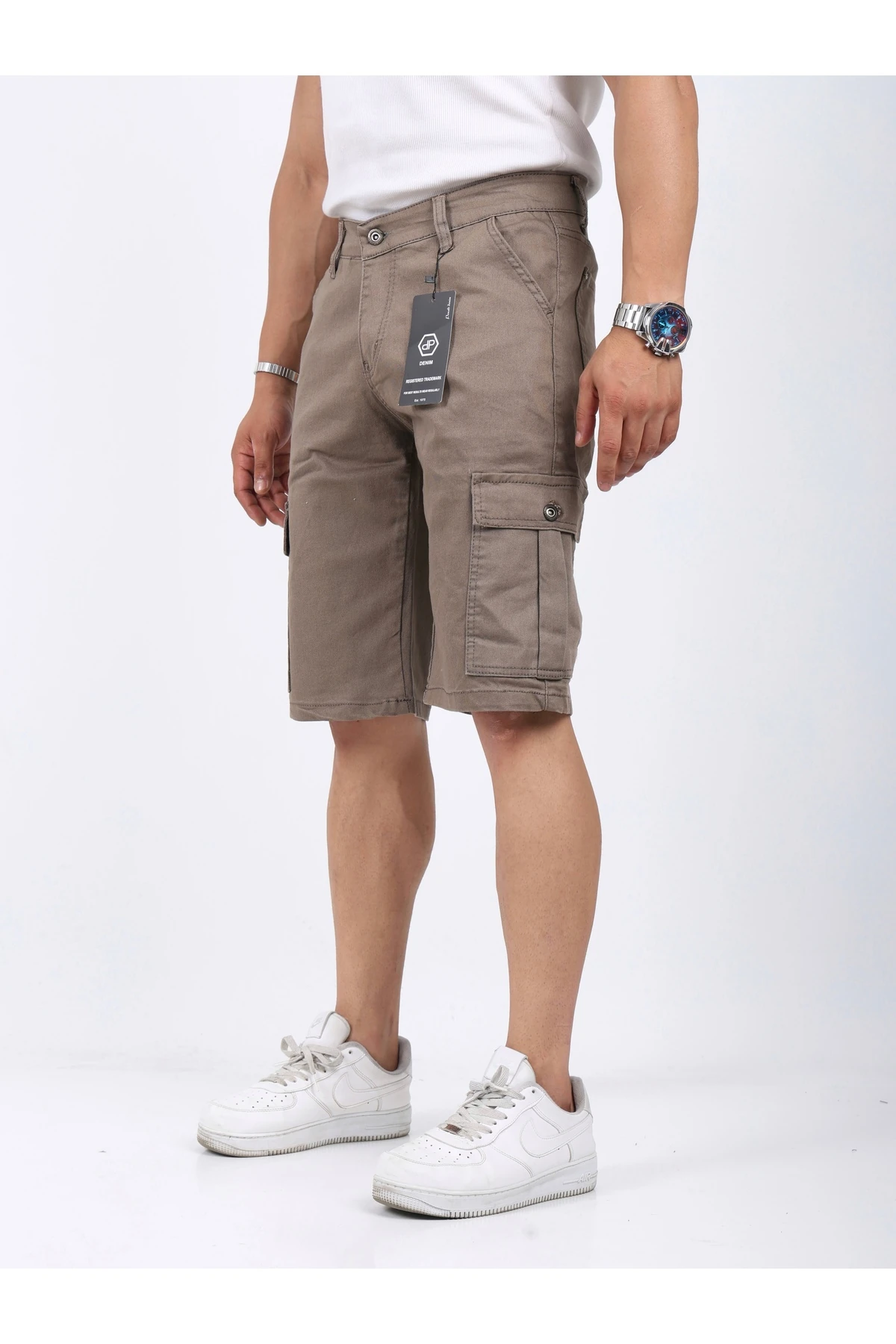 Kargo Cep Kapri Bej Pantolon