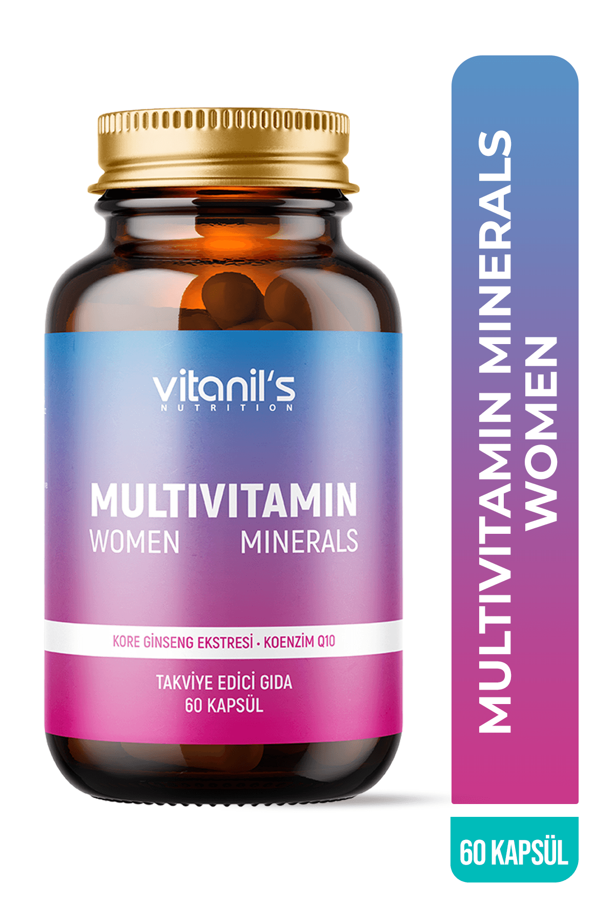 Multivitamin Minerals Women (13 Tip Vitamin 8 Tip Mineral - Korean & Coenzim Q10 Ext.) 60 Kapsül