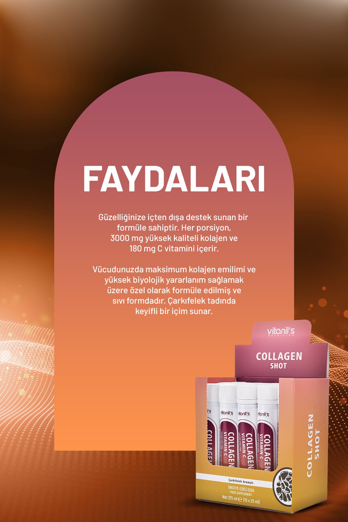Collagen Shot Çarkıfelek Aromalı 15X25ml