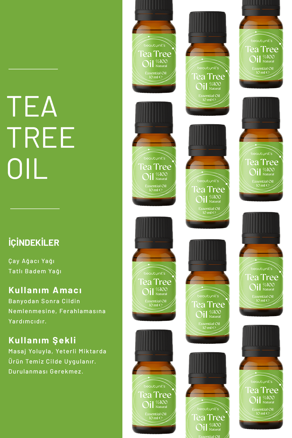 Tea Tree Oil (Avustralya Çay Ağacı Yağı) 10 ml