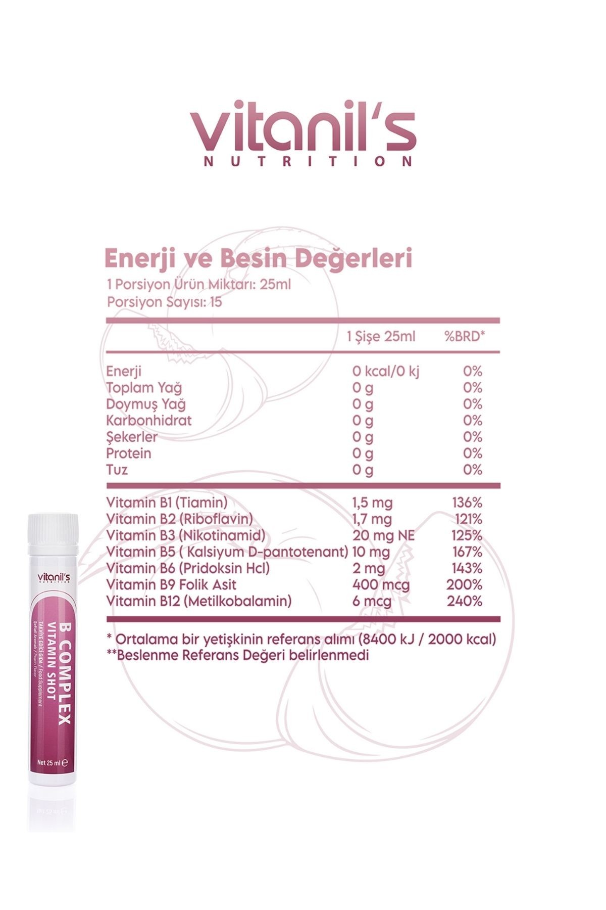 Vitamin B Complex Shot (15x25 ml)