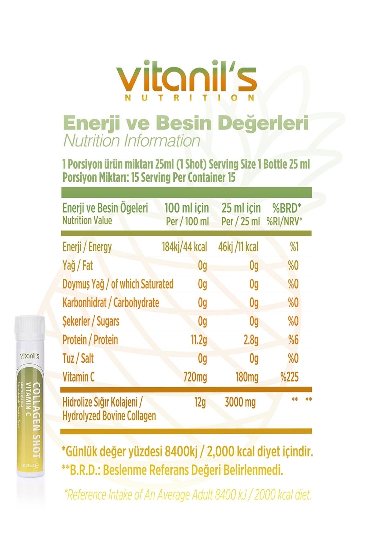 Collagen Shot - Ananas (15x25ml)