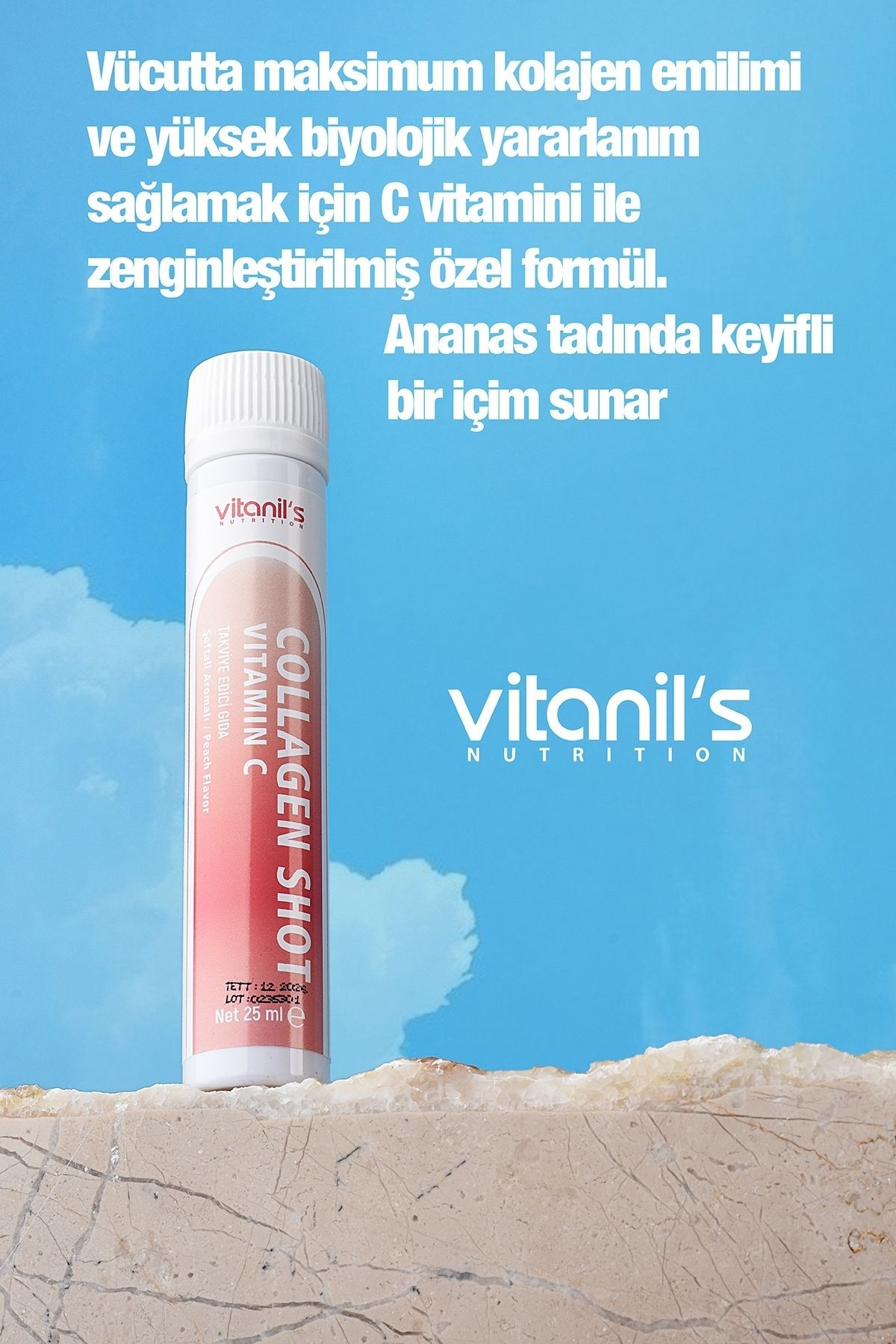 Collajen Shot - Şeftali (15x25ml)