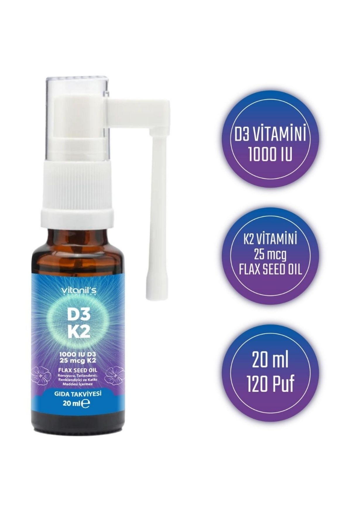 D3-K2 Vitamini - 20 ml