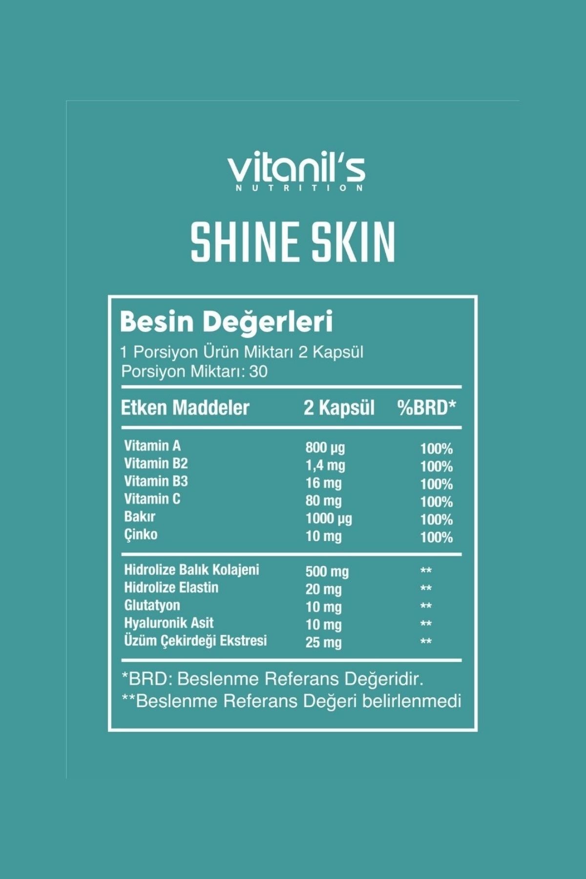 Shine Skin - 60 Kapsül