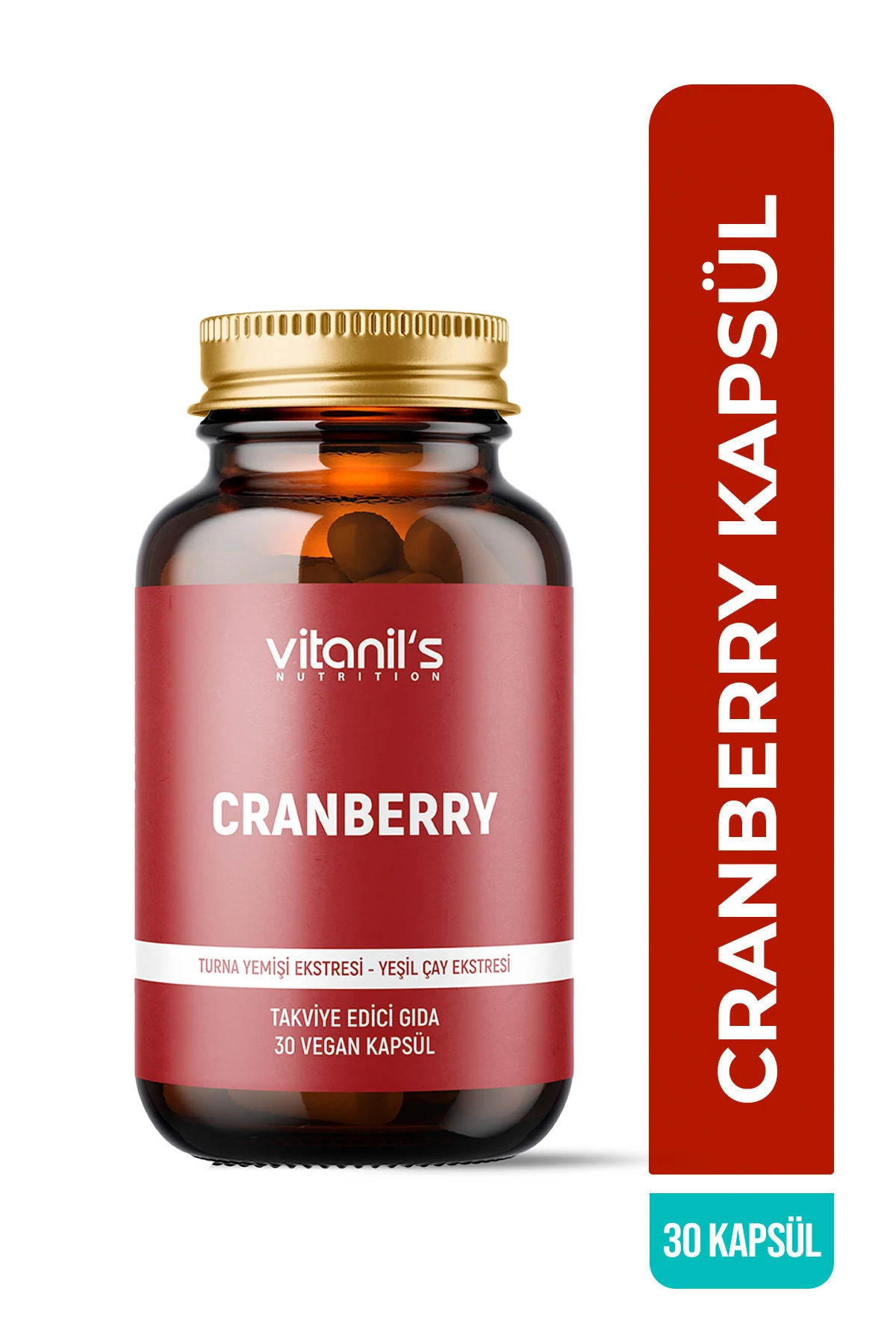 Cranberry 30 Kapsül - (Yeşil Çay Ekstresi - İnülin)