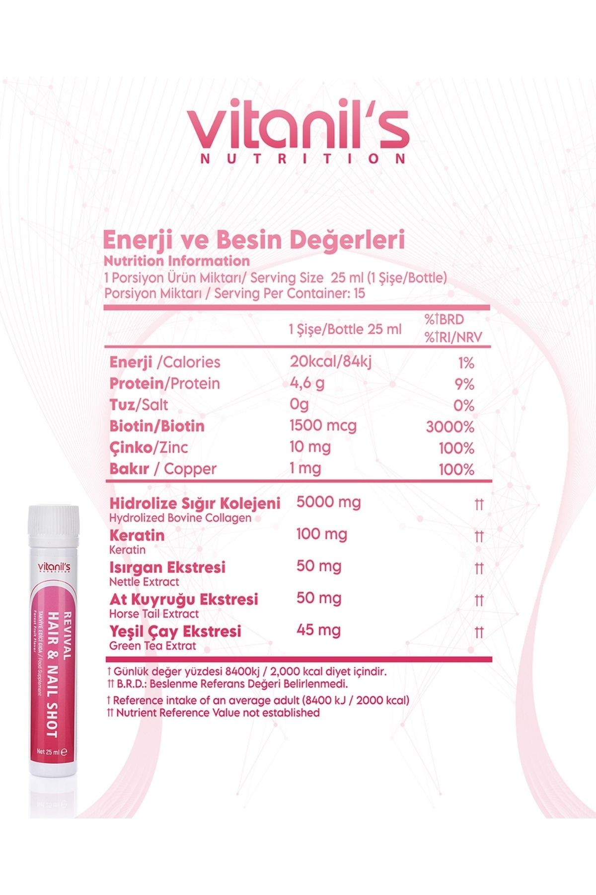 Revival Hair And Nail Shot (15x25ml)
