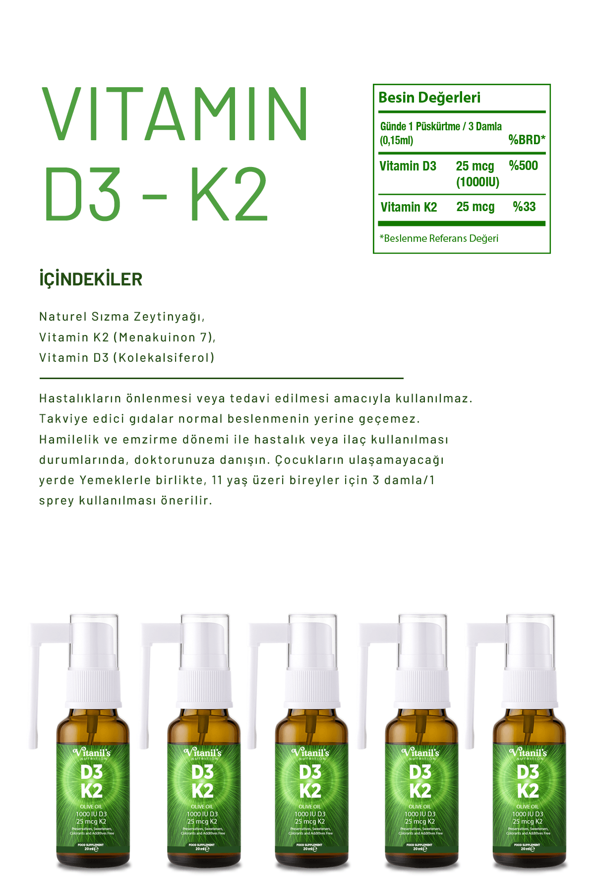 D3 K2 Sprey Vitamin 20ml 