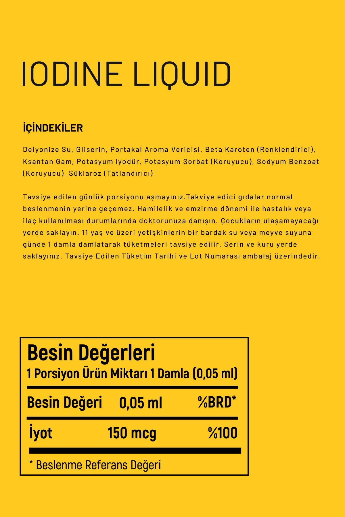 Liquid İodine (İyot Damlası) 20ml