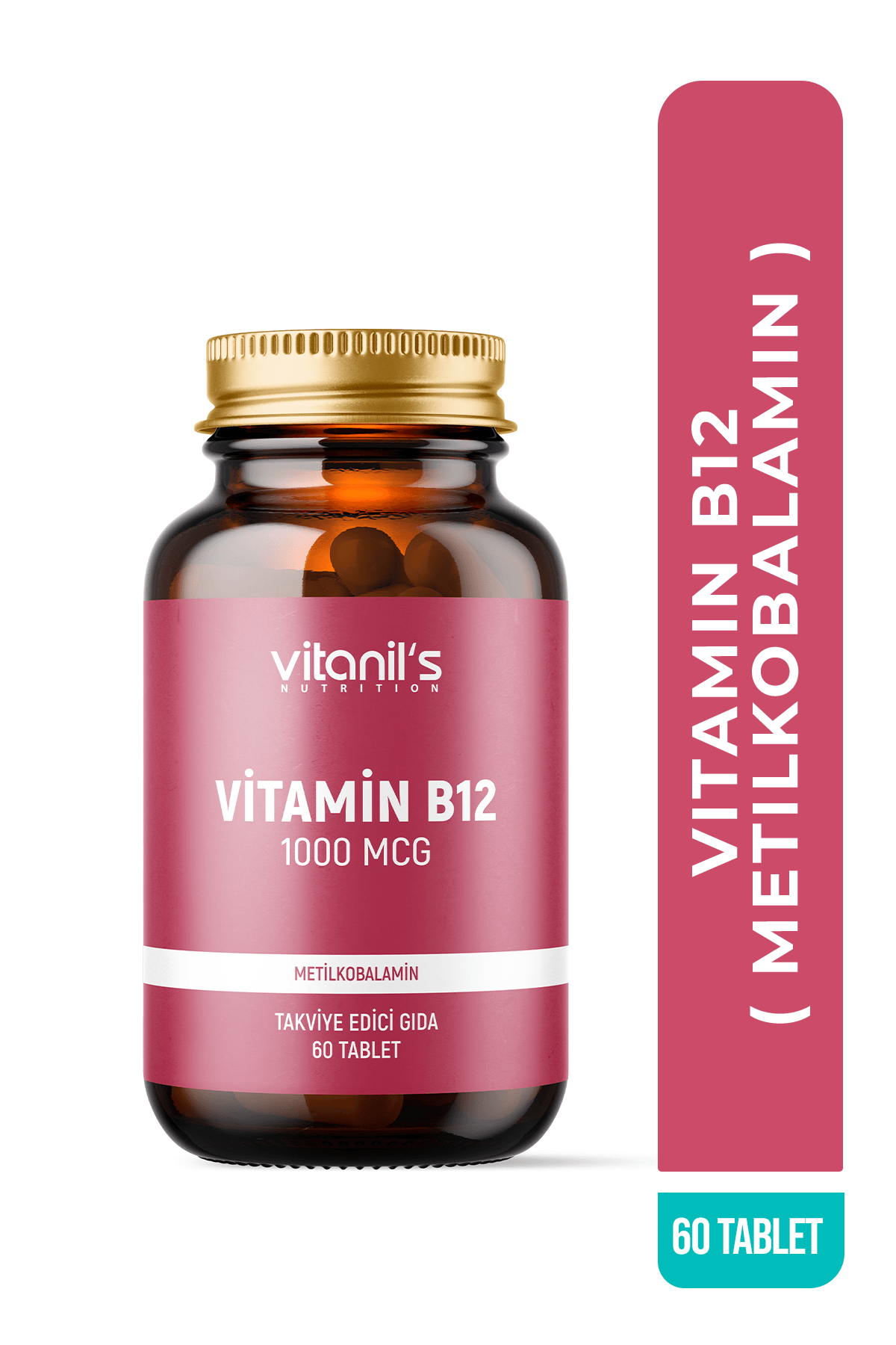 Vitamin B12 (Metilkobalamin) 60 Tablet - 1000 mcg