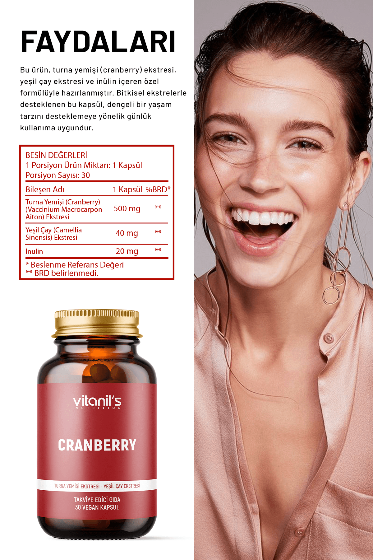 Cranberry - 30 Kapsül