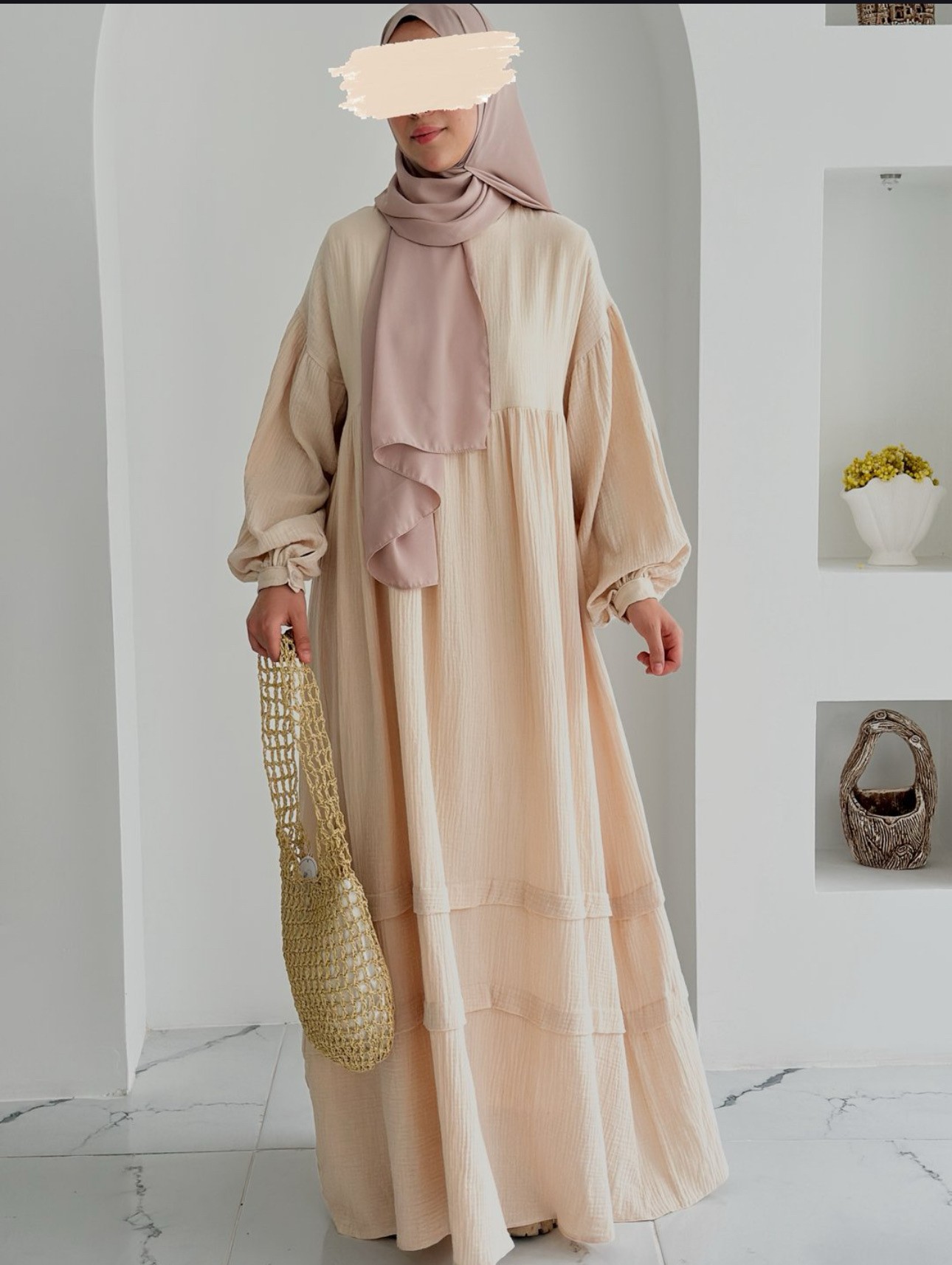 FARAH EKRU ( ÖN DÜZ ) 1 