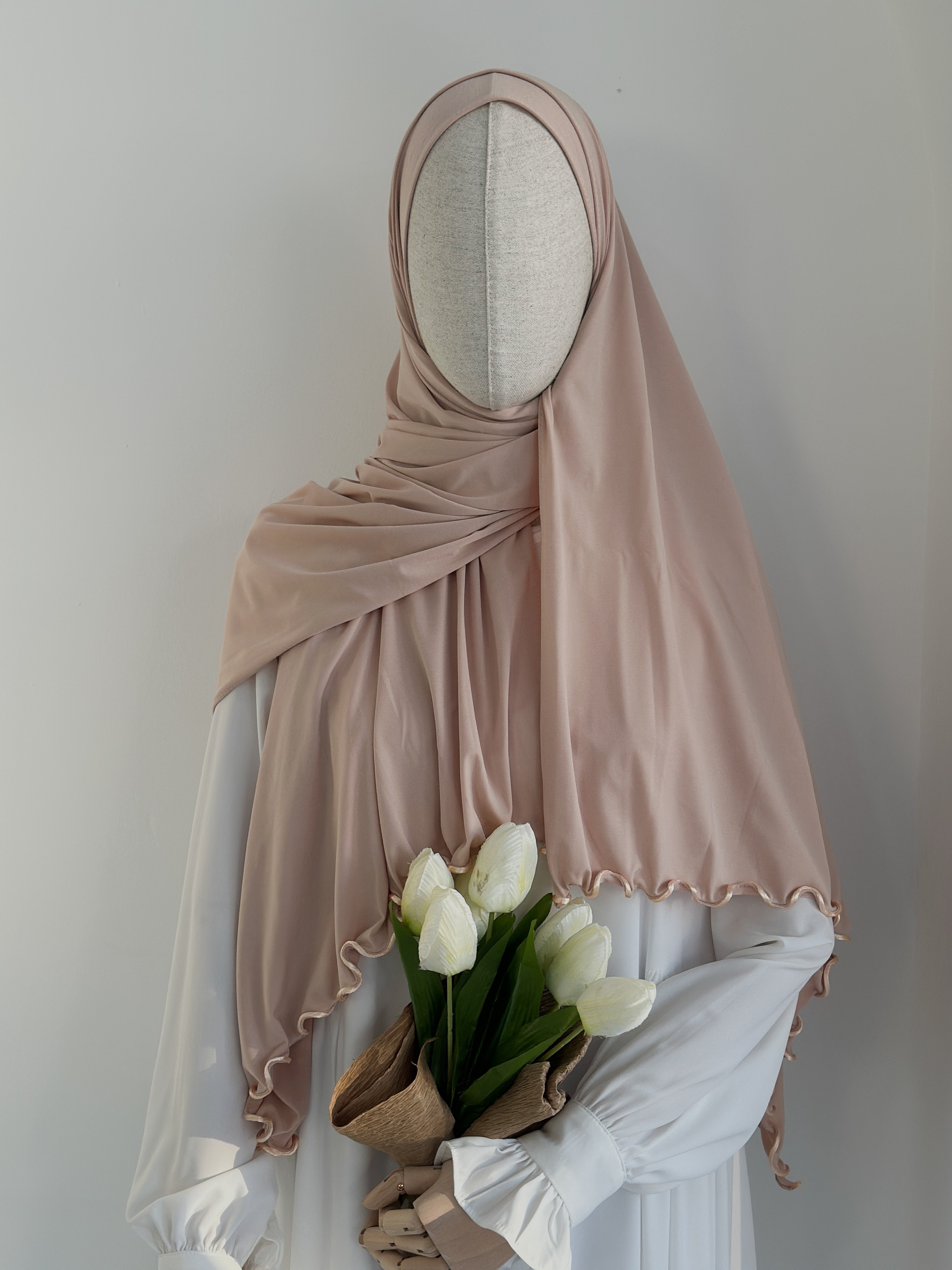 JERSEY PREMİUM ŞAL SOFT PUDRA