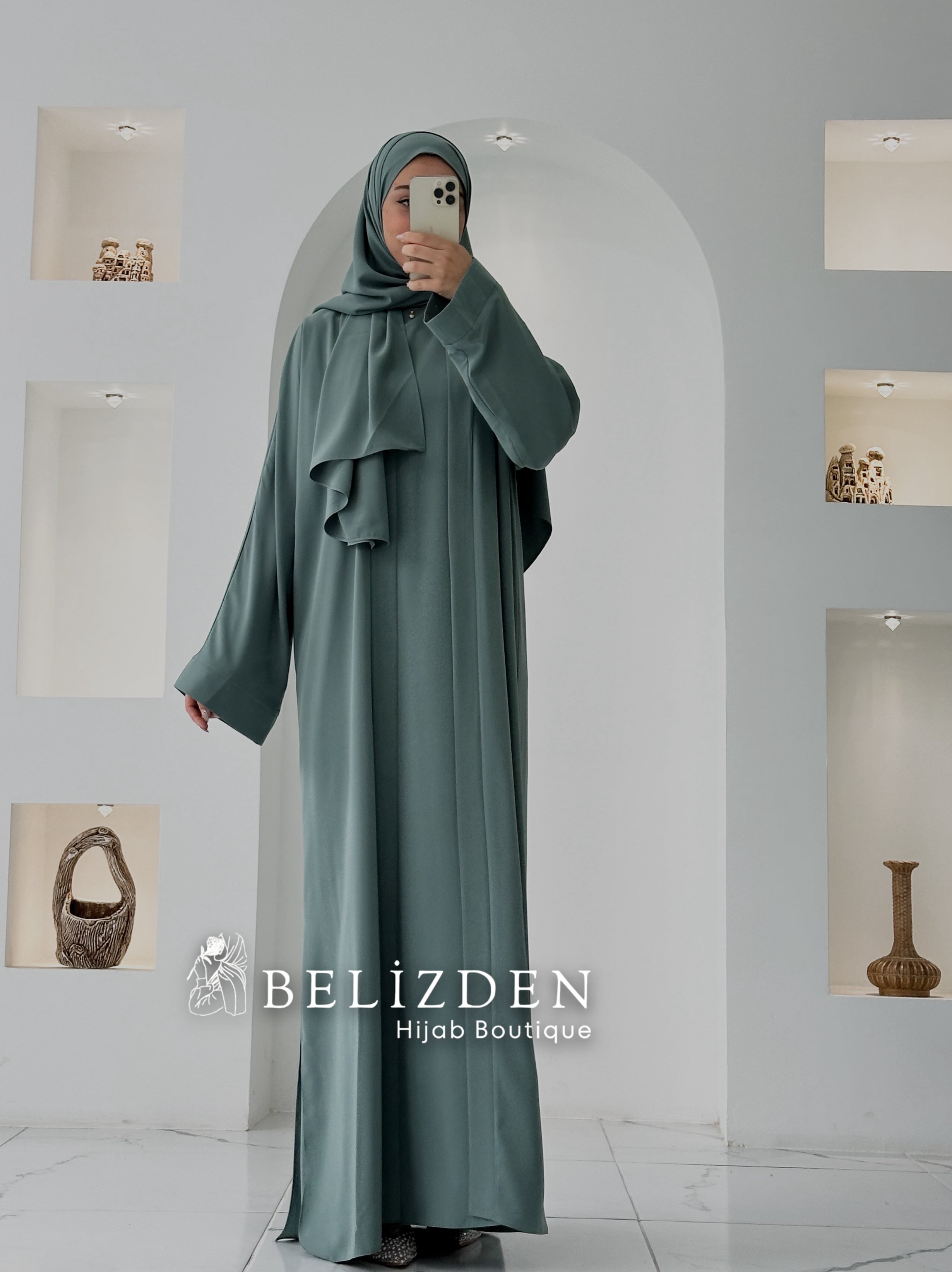 İPEK SAHRA ABAYA TAKIM - ÇAĞLA YEŞİL