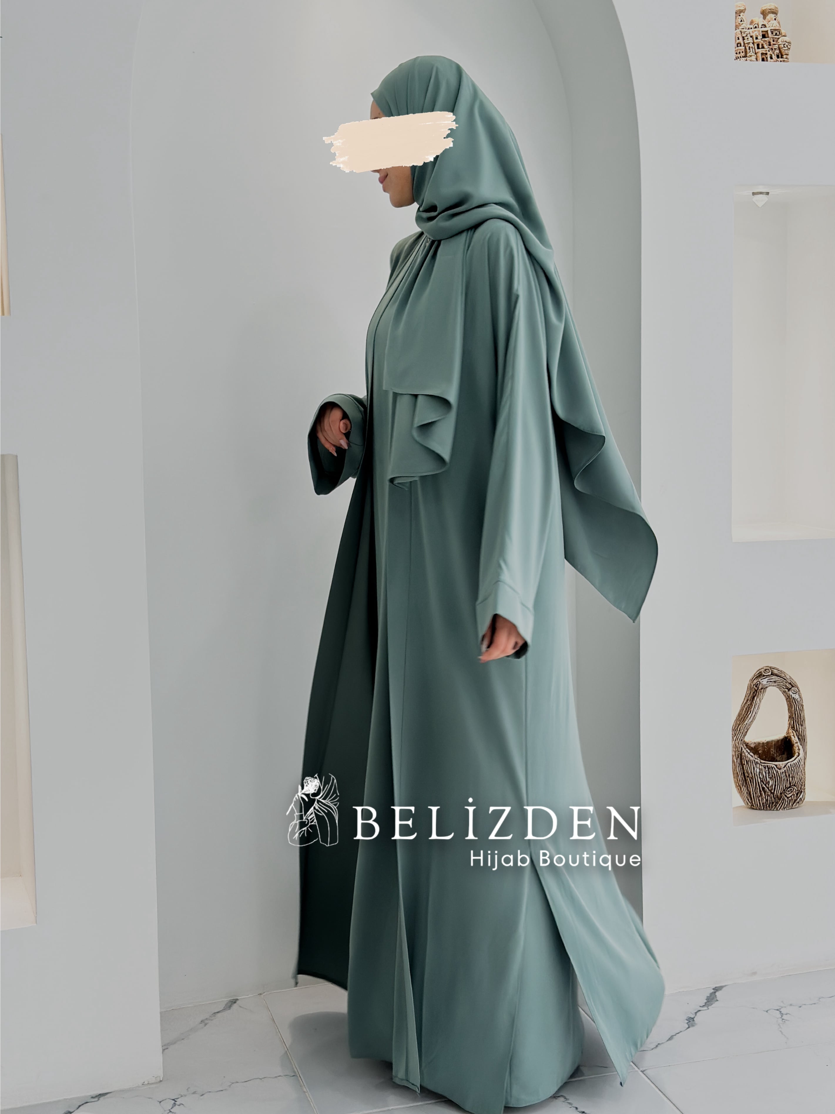 İPEK SAHRA ABAYA TAKIM - ÇAĞLA YEŞİL