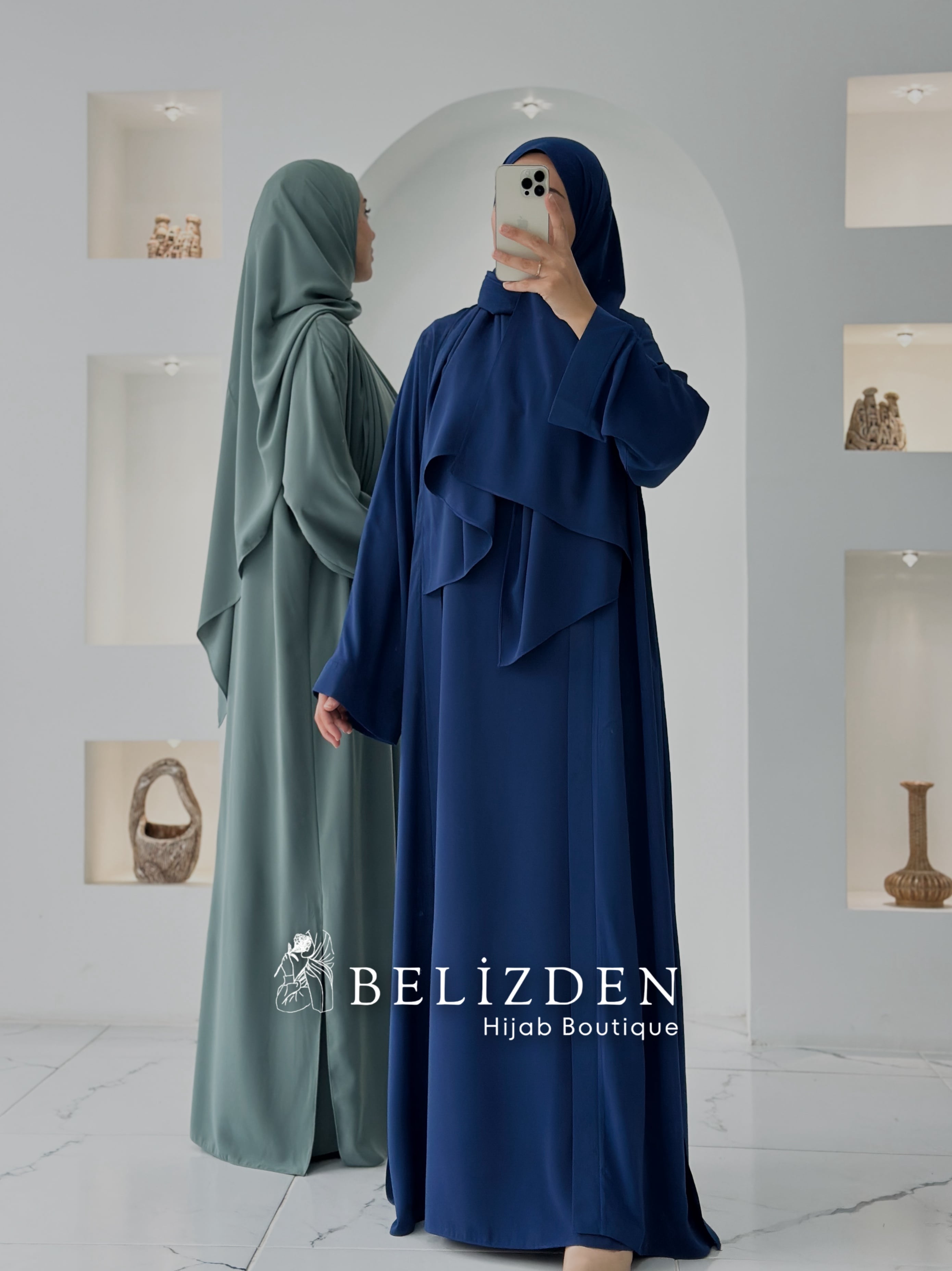 İPEK SAHRA ABAYA TAKIM - ÇAĞLA YEŞİL