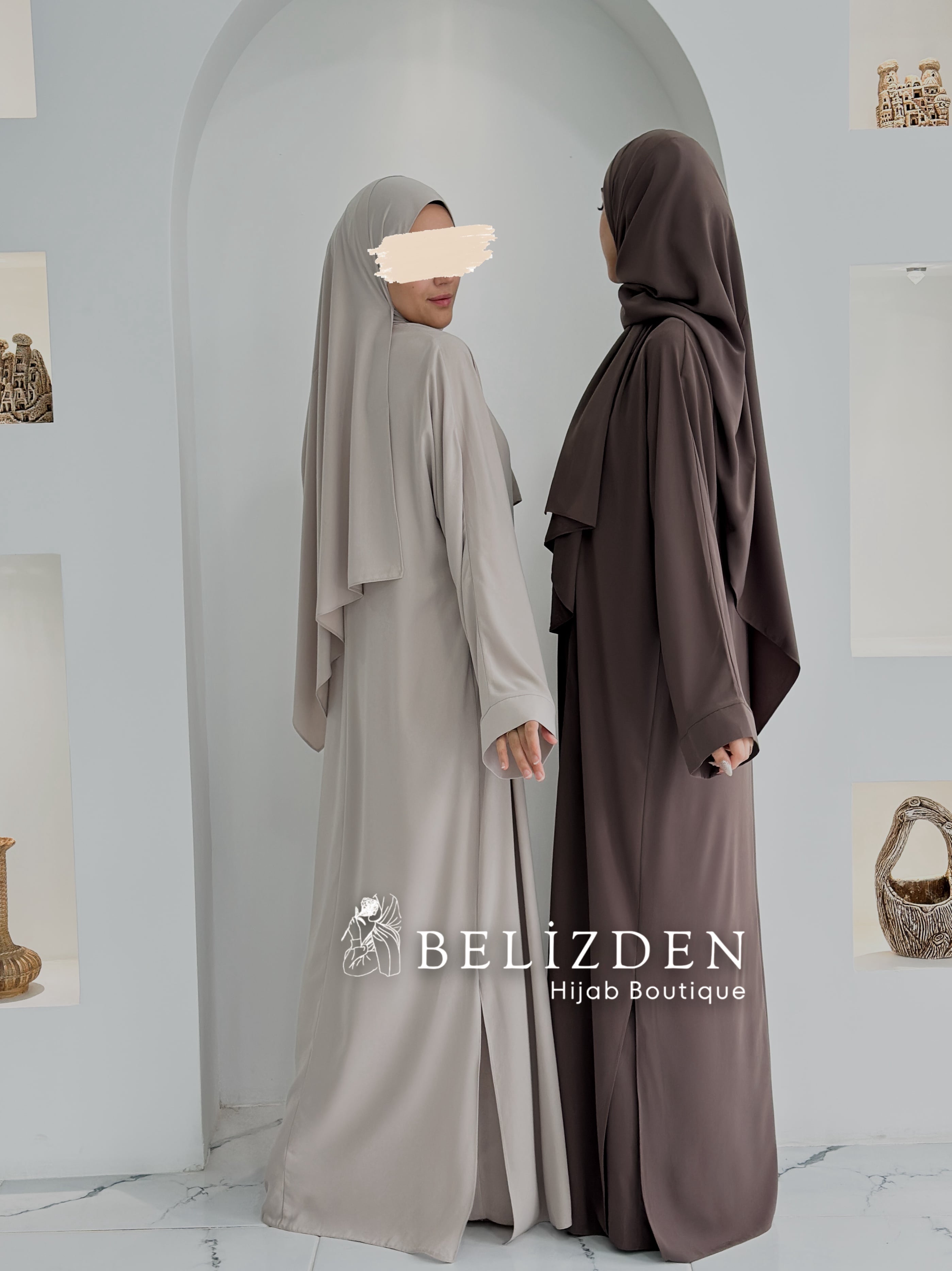 İPEK SAHRA ABAYA TAKIM - TAŞ