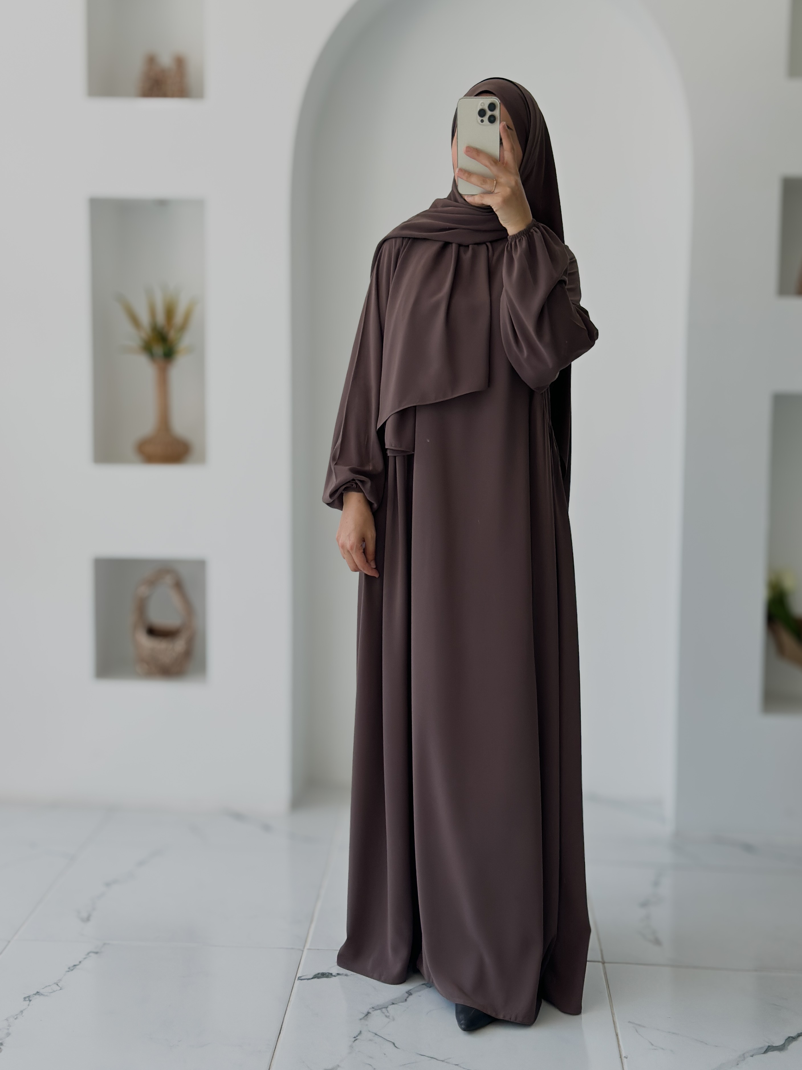 İPEK NEVA ABAYA +ŞAL - KÜL 