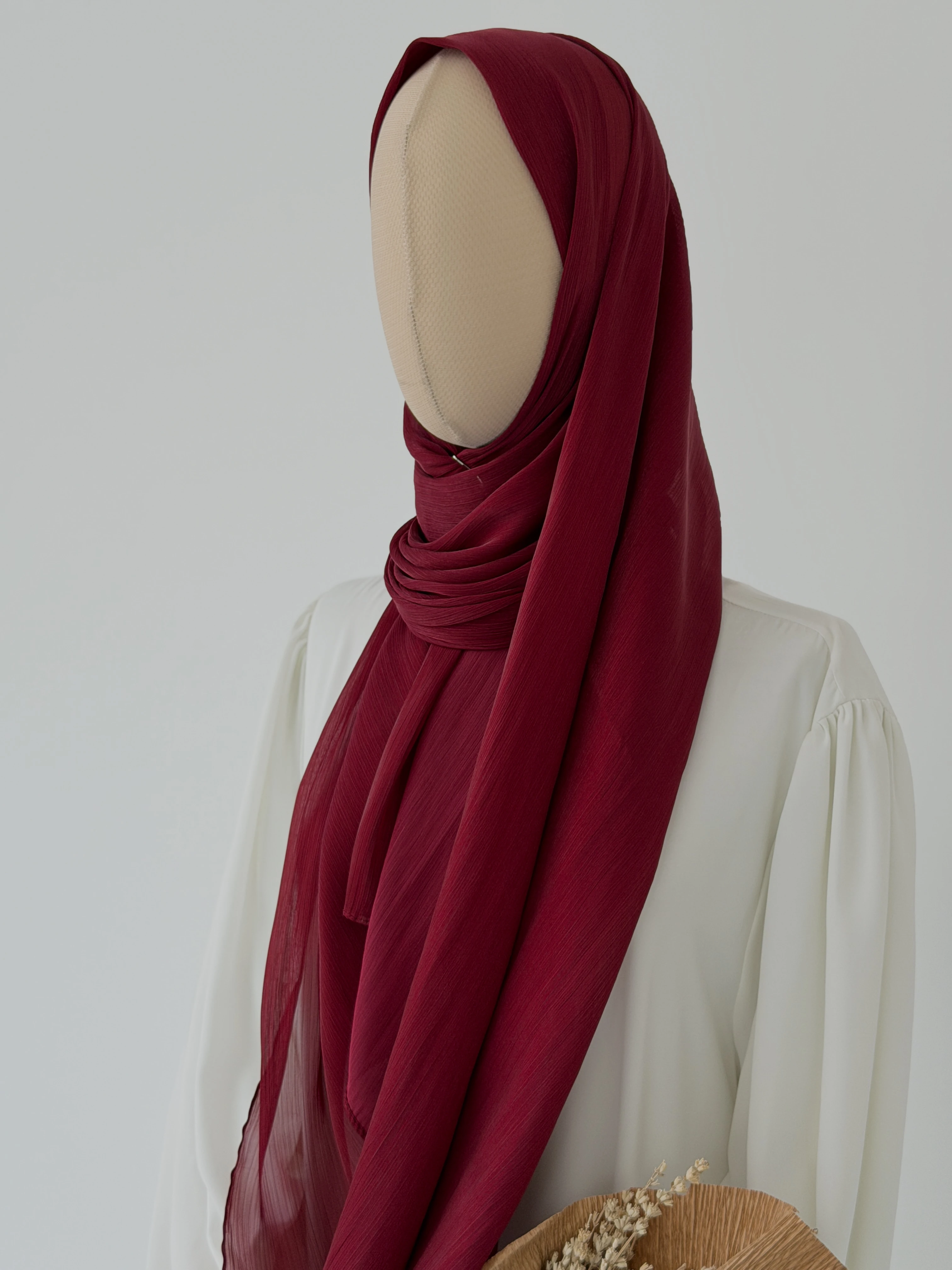 ORGANZE BELLA ŞAL BORDO