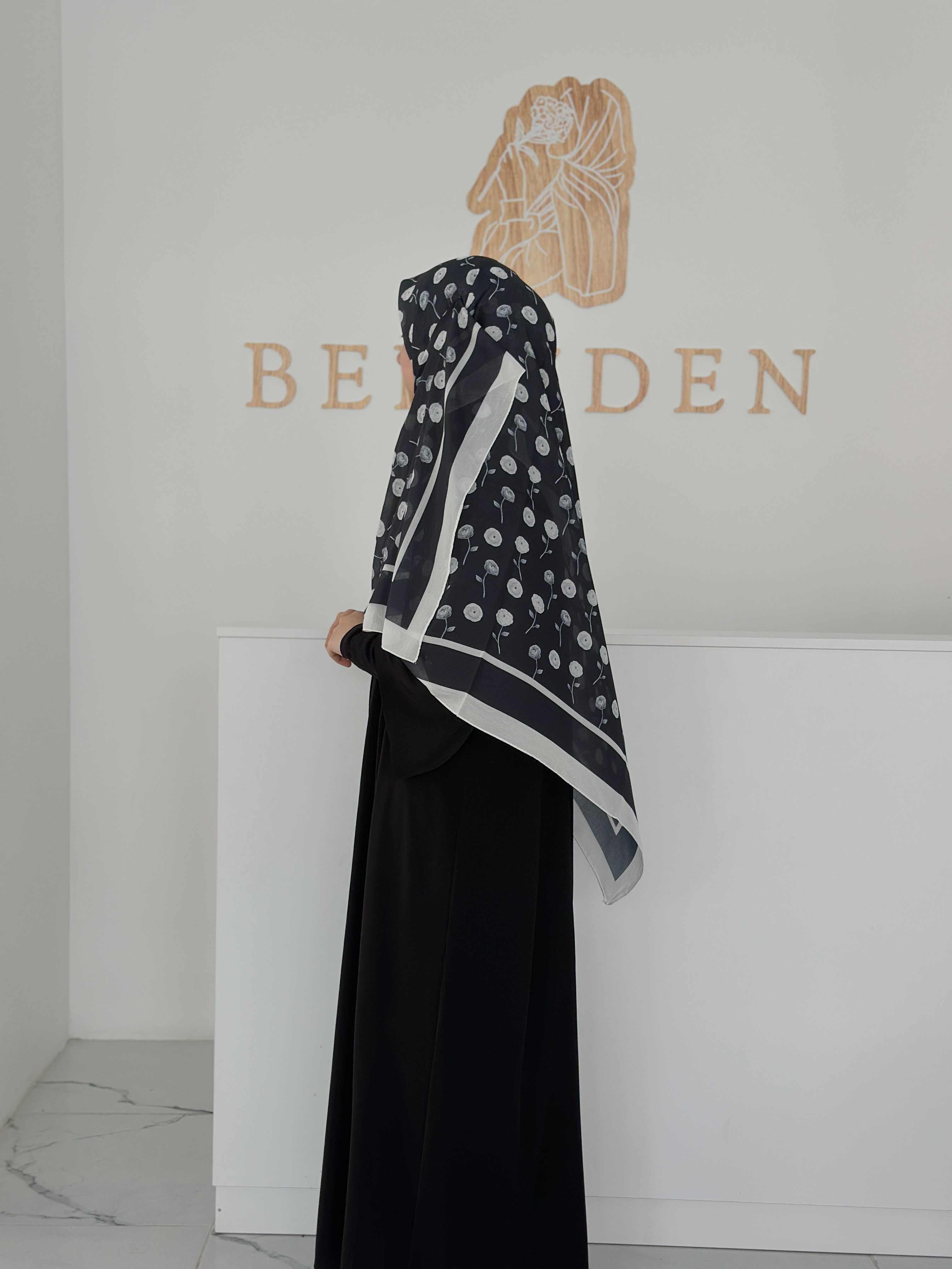 140x140 COTTON EŞARP GÜL