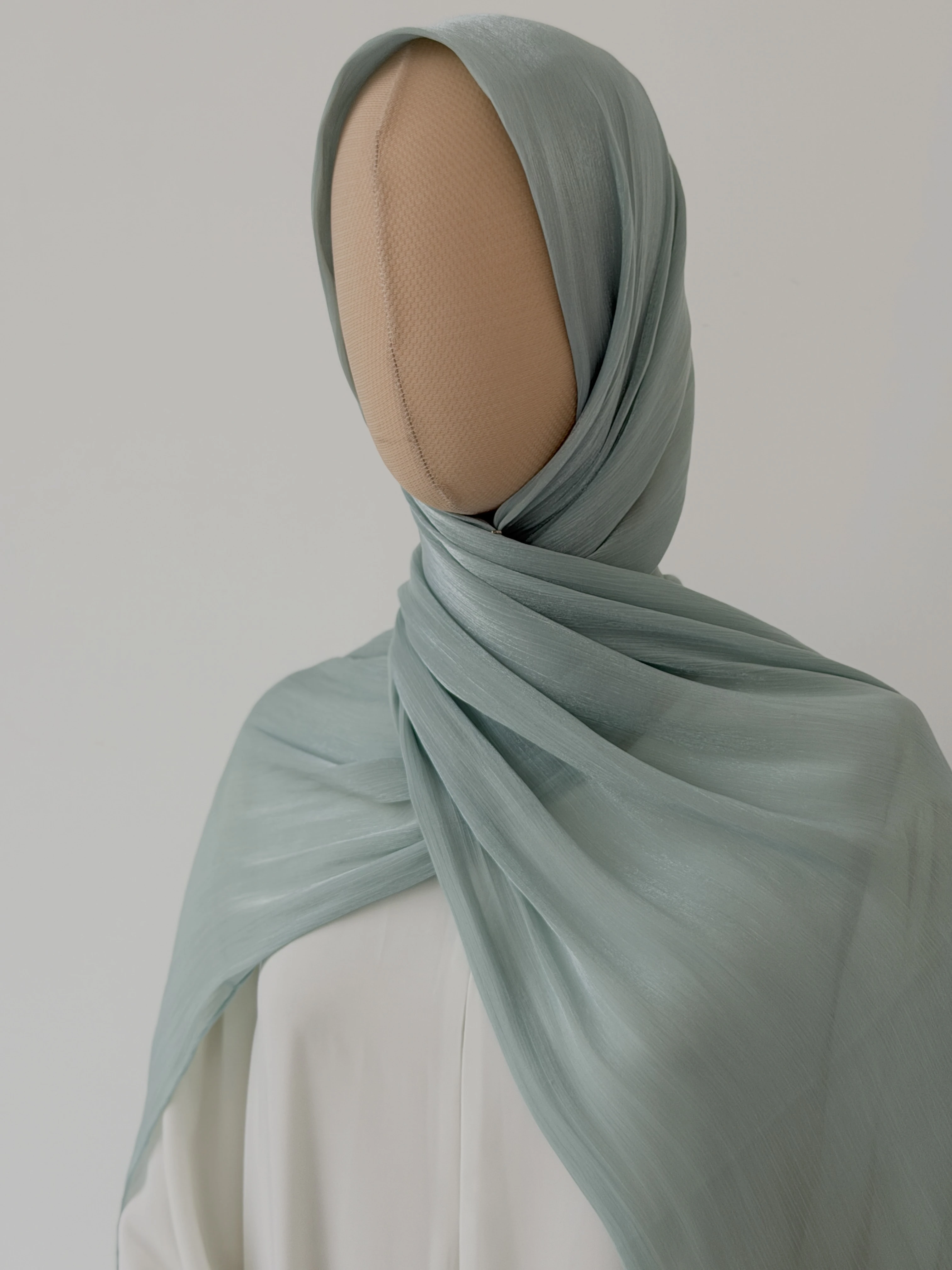 ORGANZE BELLA ŞAL SOFT MAVİ