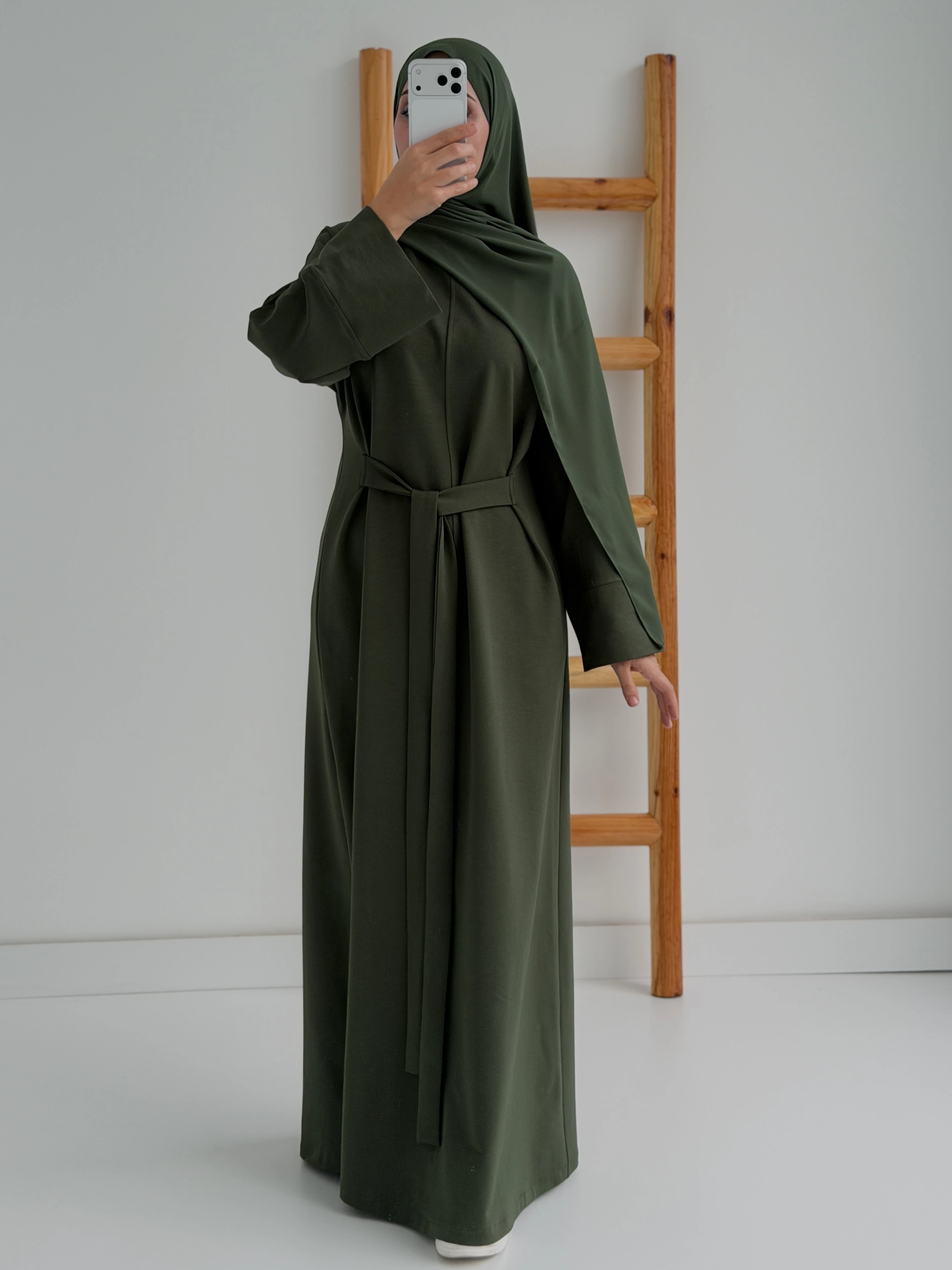 İKİ İPLİK ELBİSE  - HAKİ