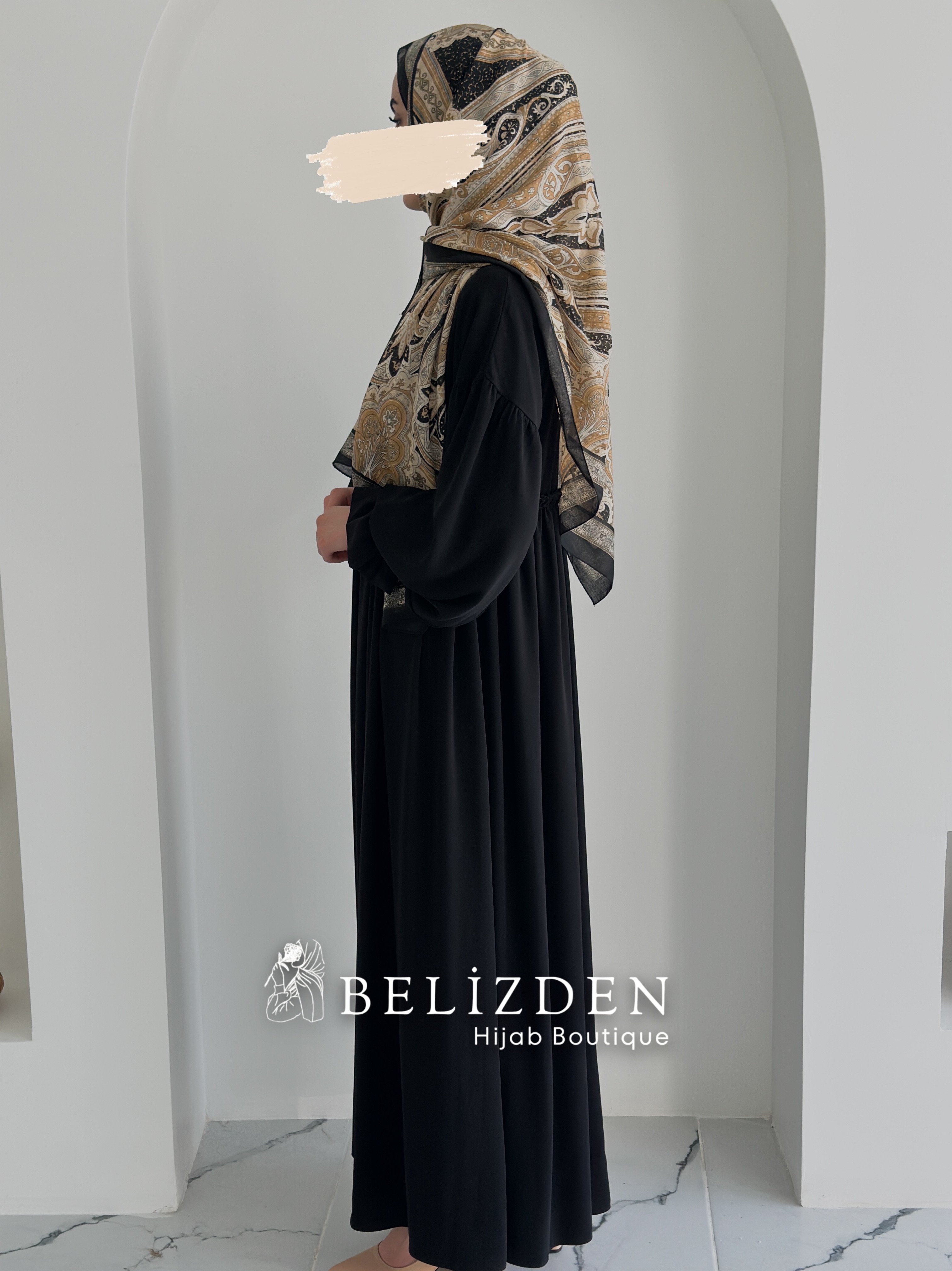 İNCİ ELBİSE  - SİYAH