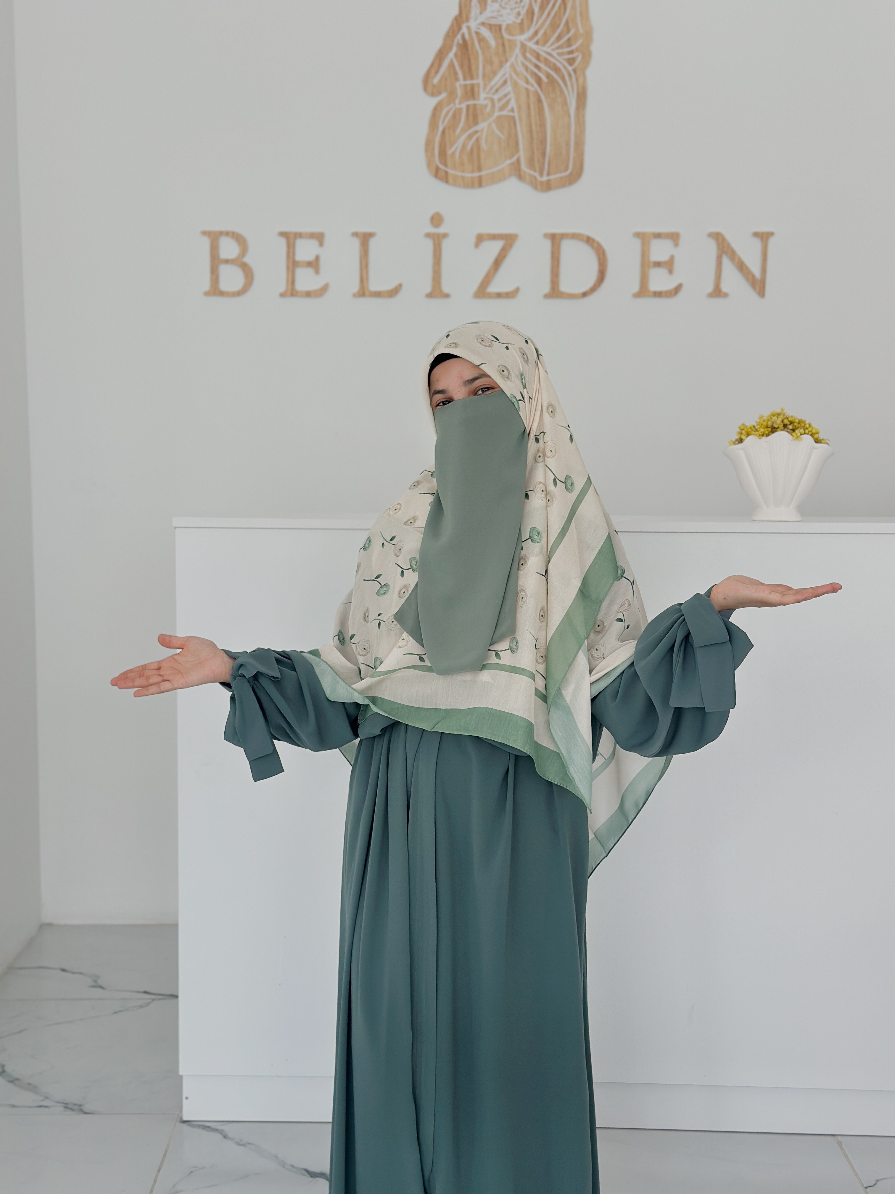 140x140 COTTON EŞARP GÜL - ÇAĞLA GÜL 