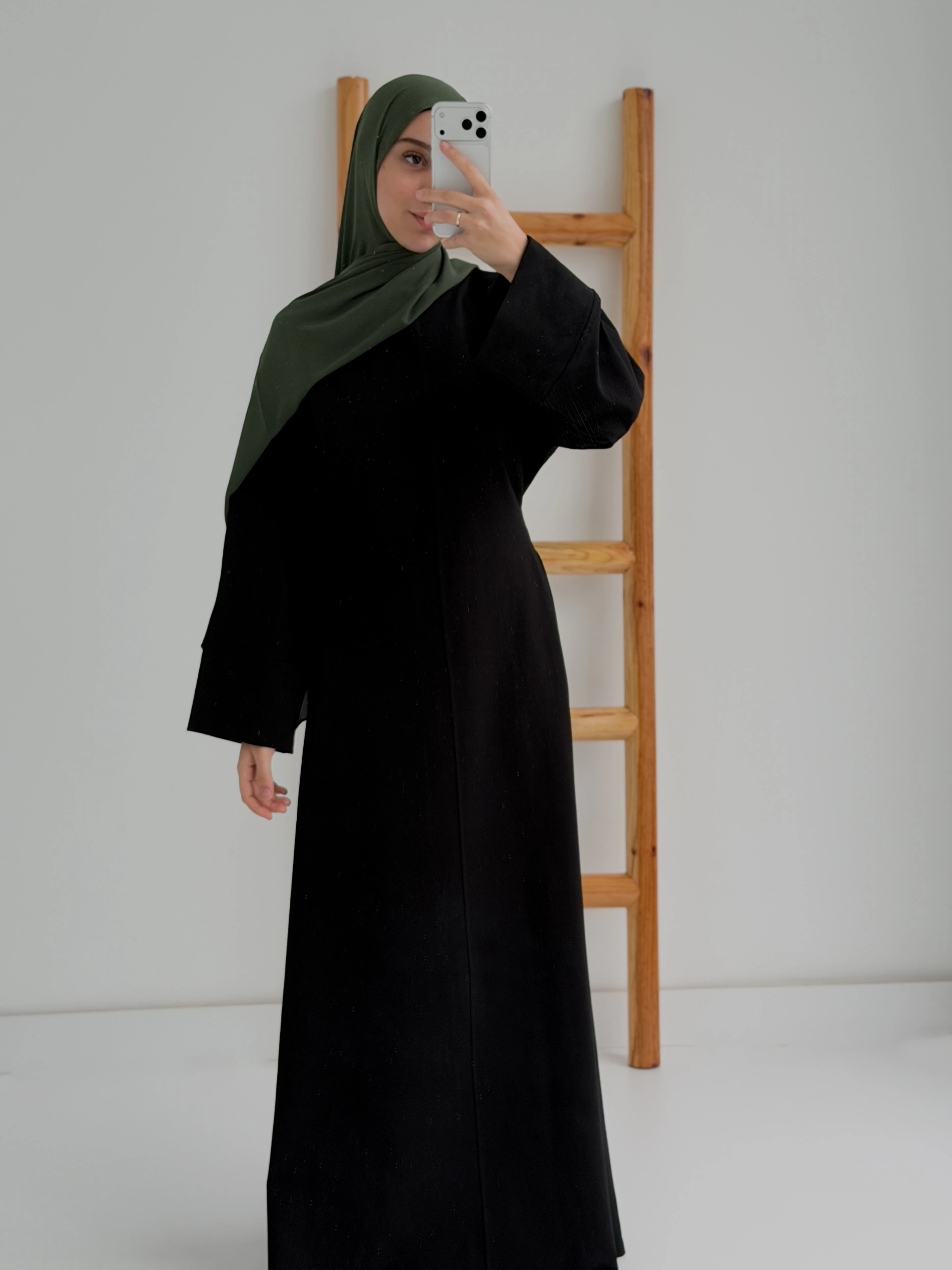 İKİ İPLİK ELBİSE  - SİYAH