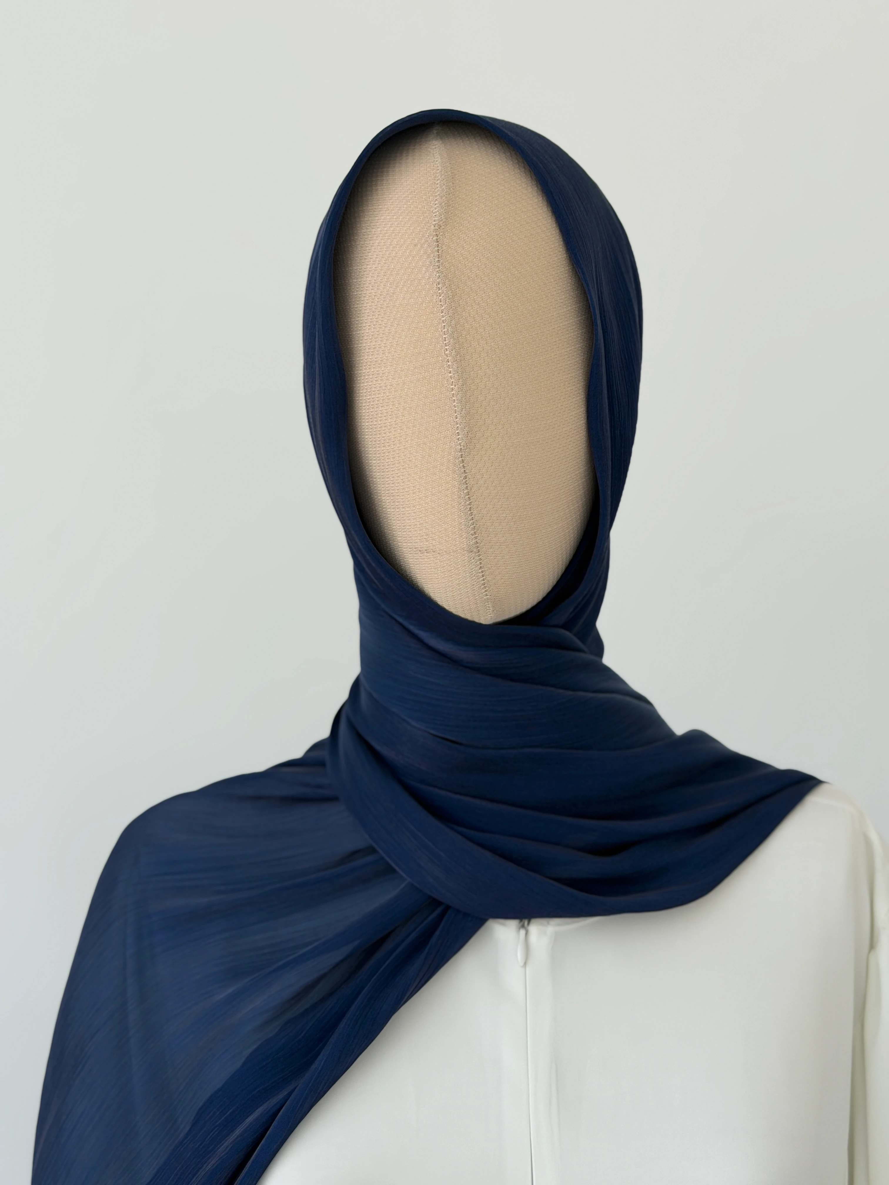 ORGANZE ŞAL LACİVERT 