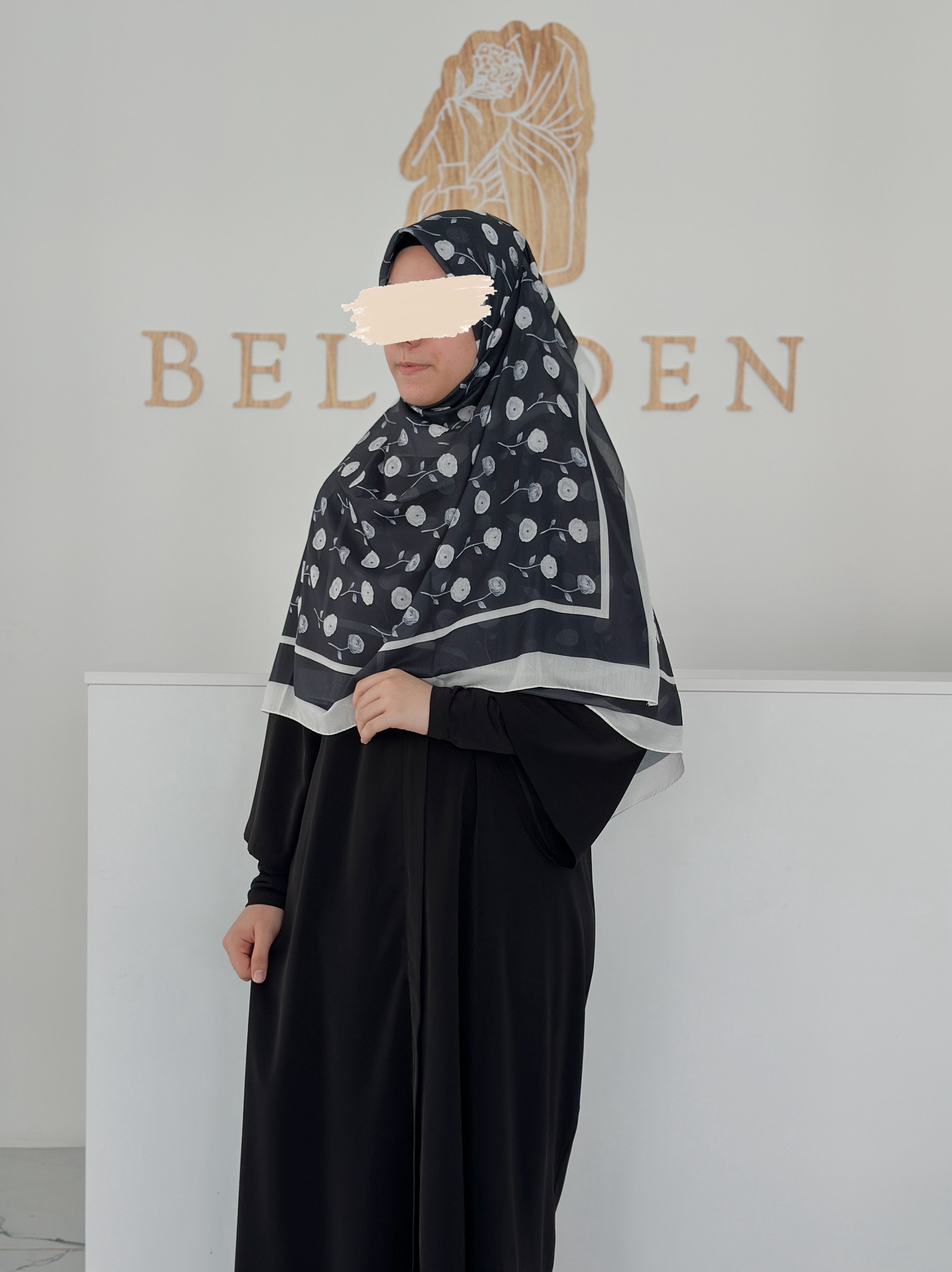 140x140 COTTON EŞARP GÜL