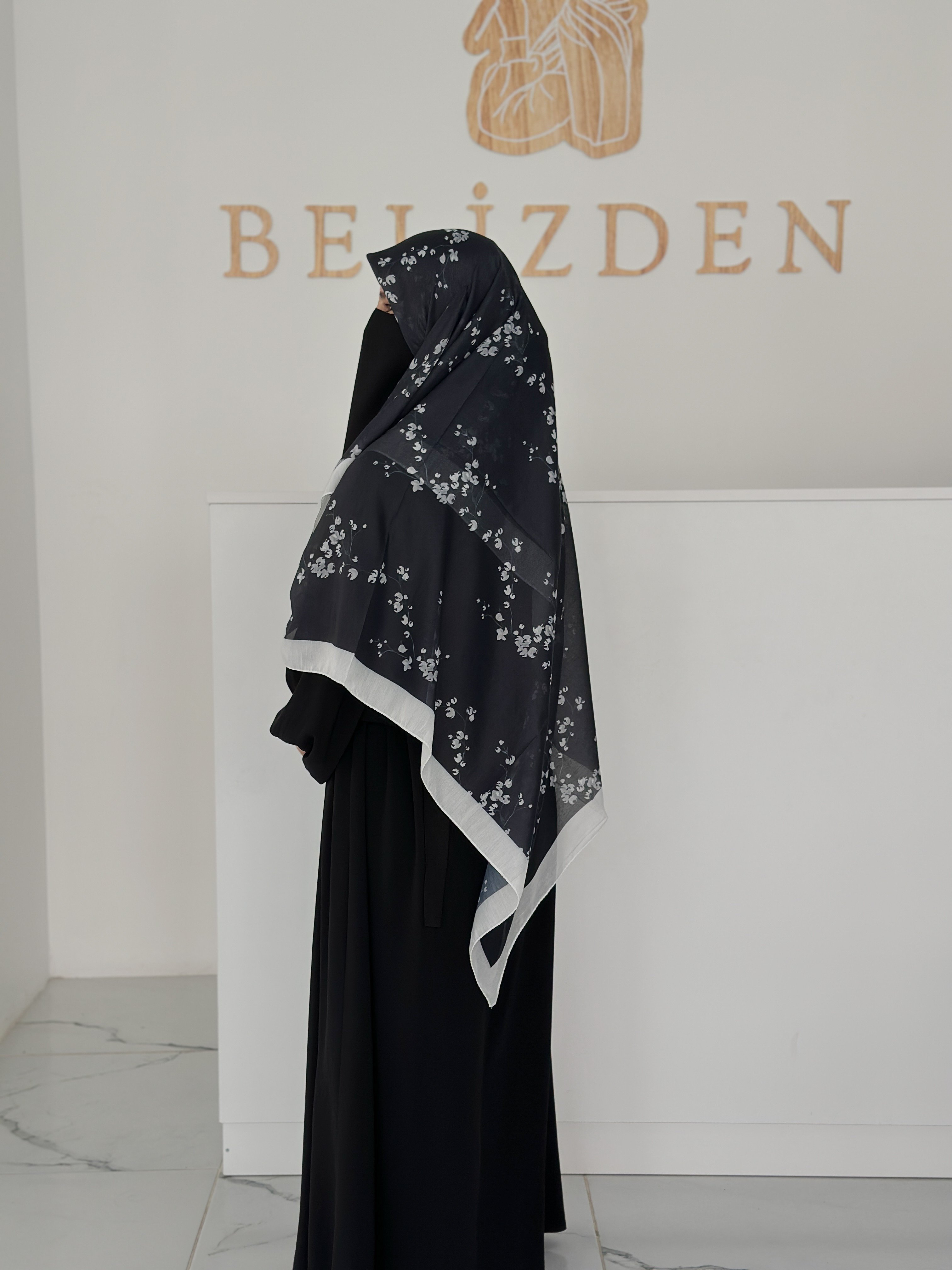 140x140 COTTON EŞARP ÇİÇEK 