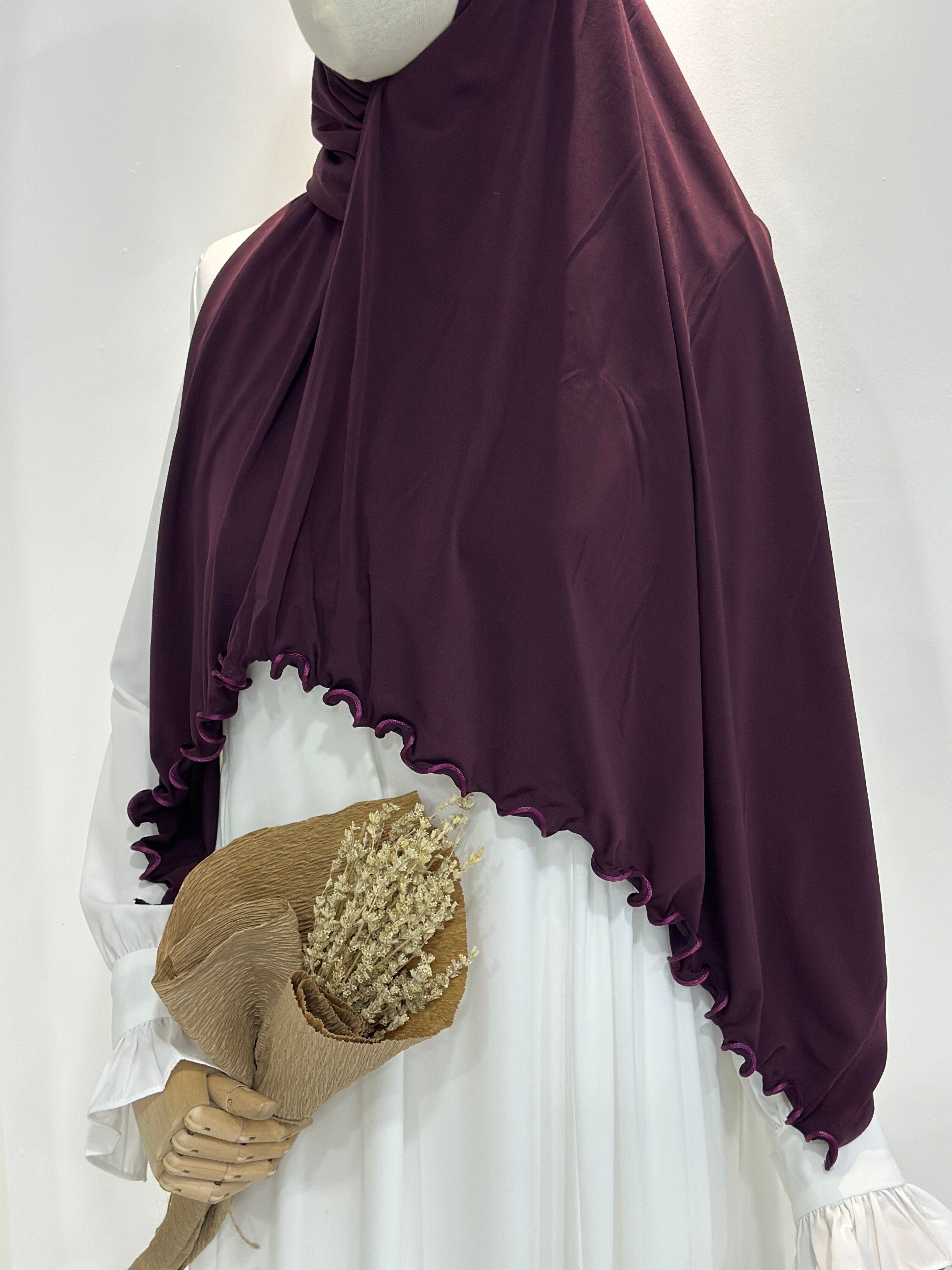 JERSEY PREMİUM ŞAL KOYU MOR