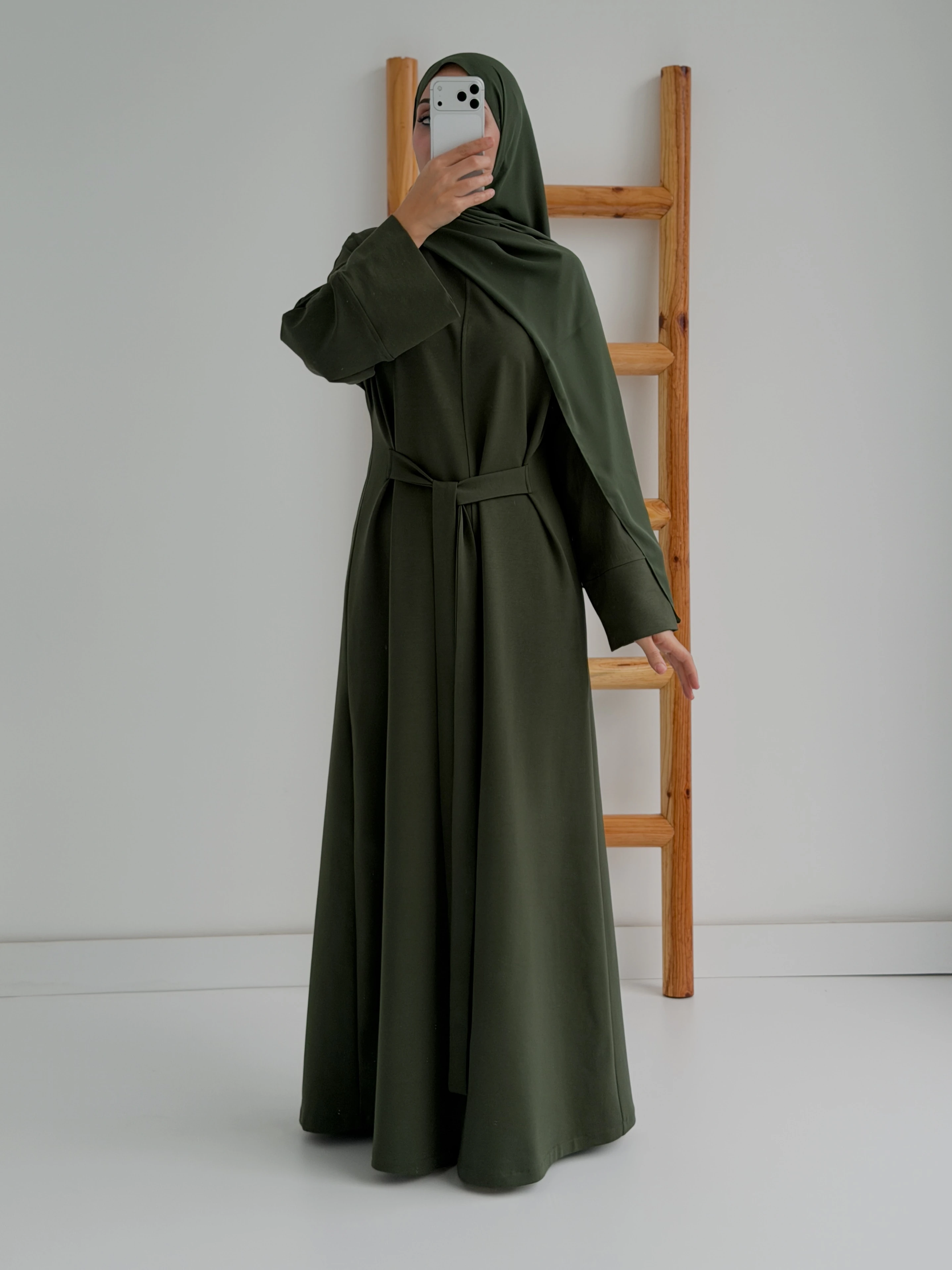 İKİ İPLİK ELBİSE  - HAKİ