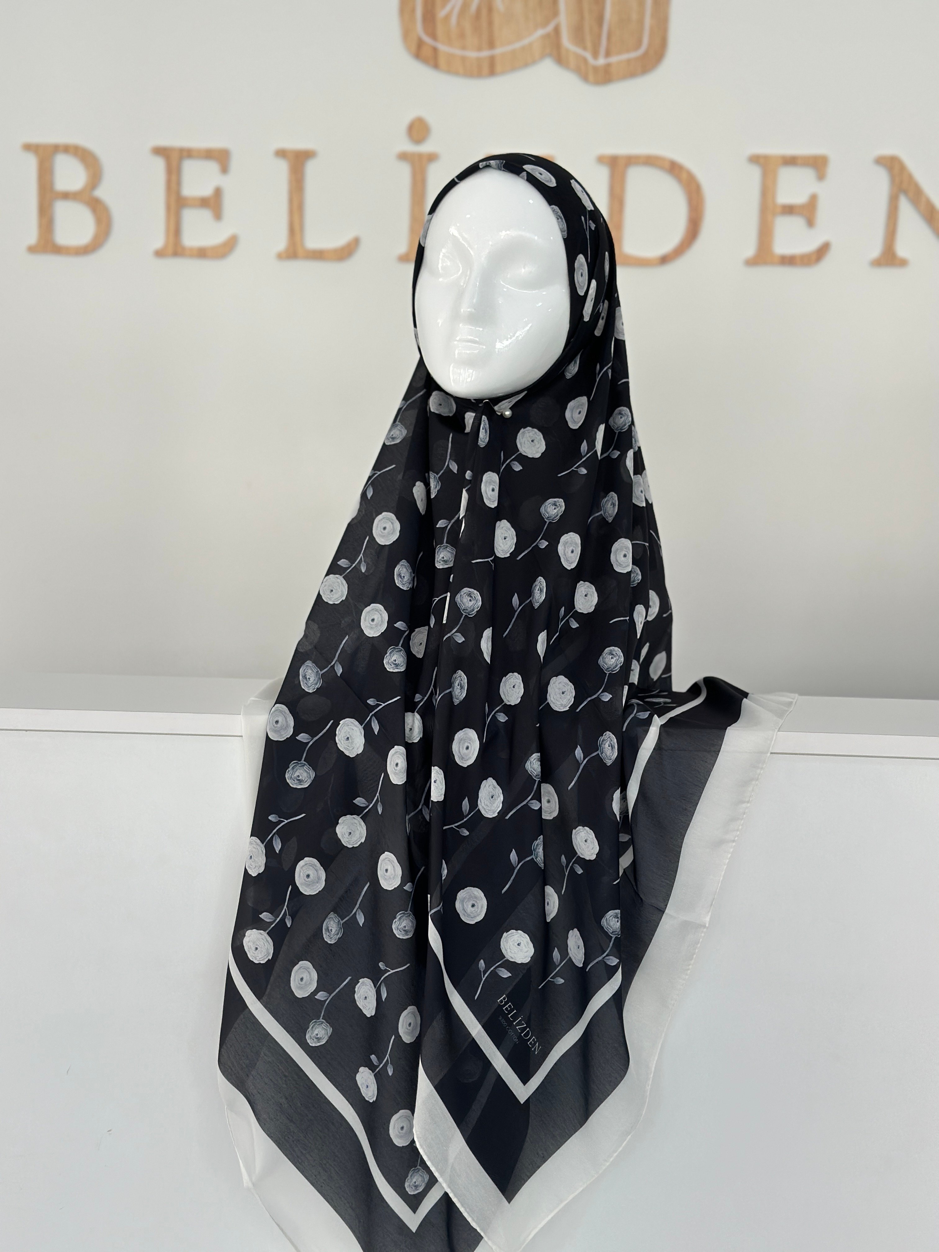 140x140 COTTON EŞARP GÜL