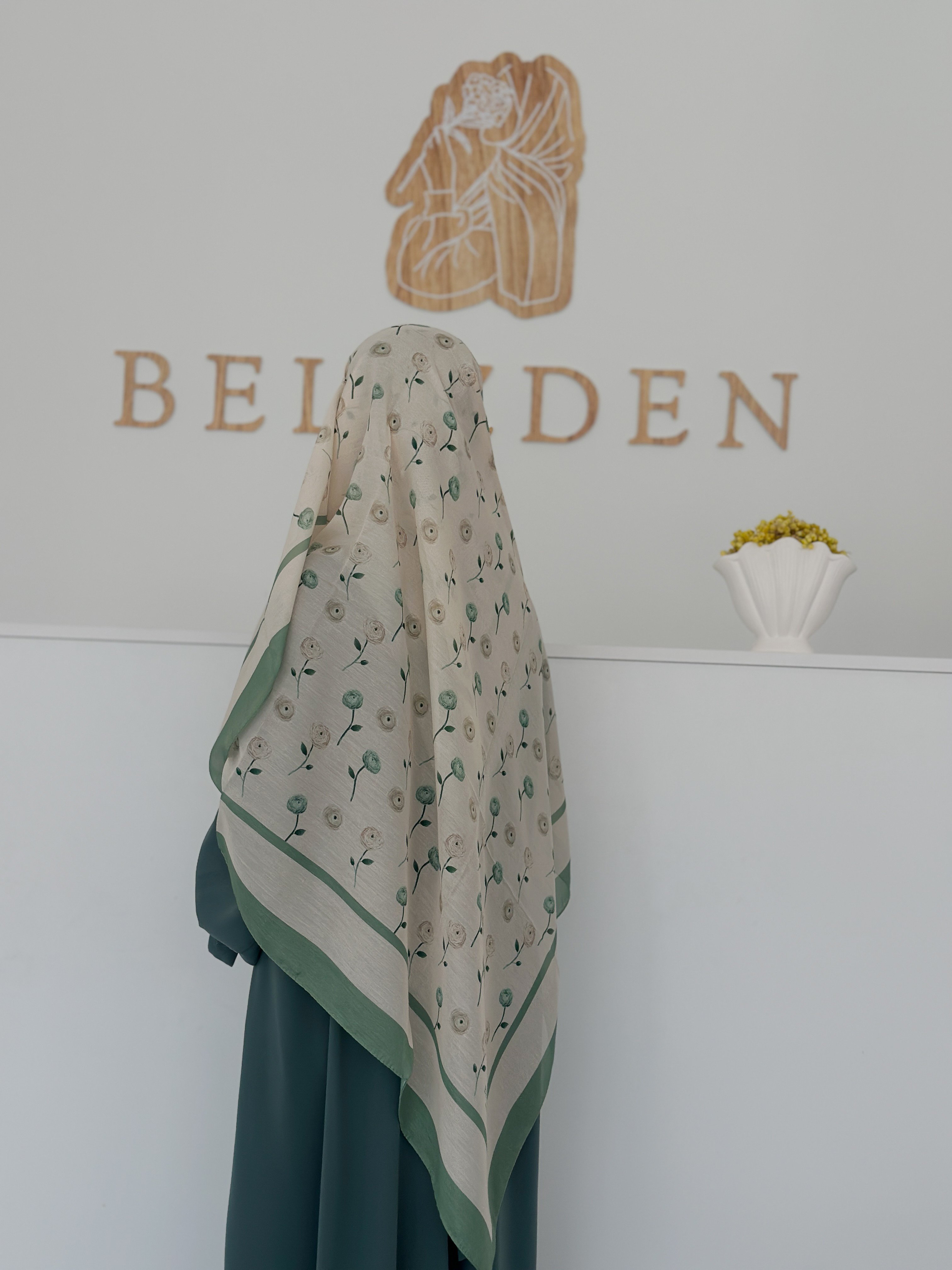 140x140 COTTON EŞARP GÜL - ÇAĞLA GÜL 