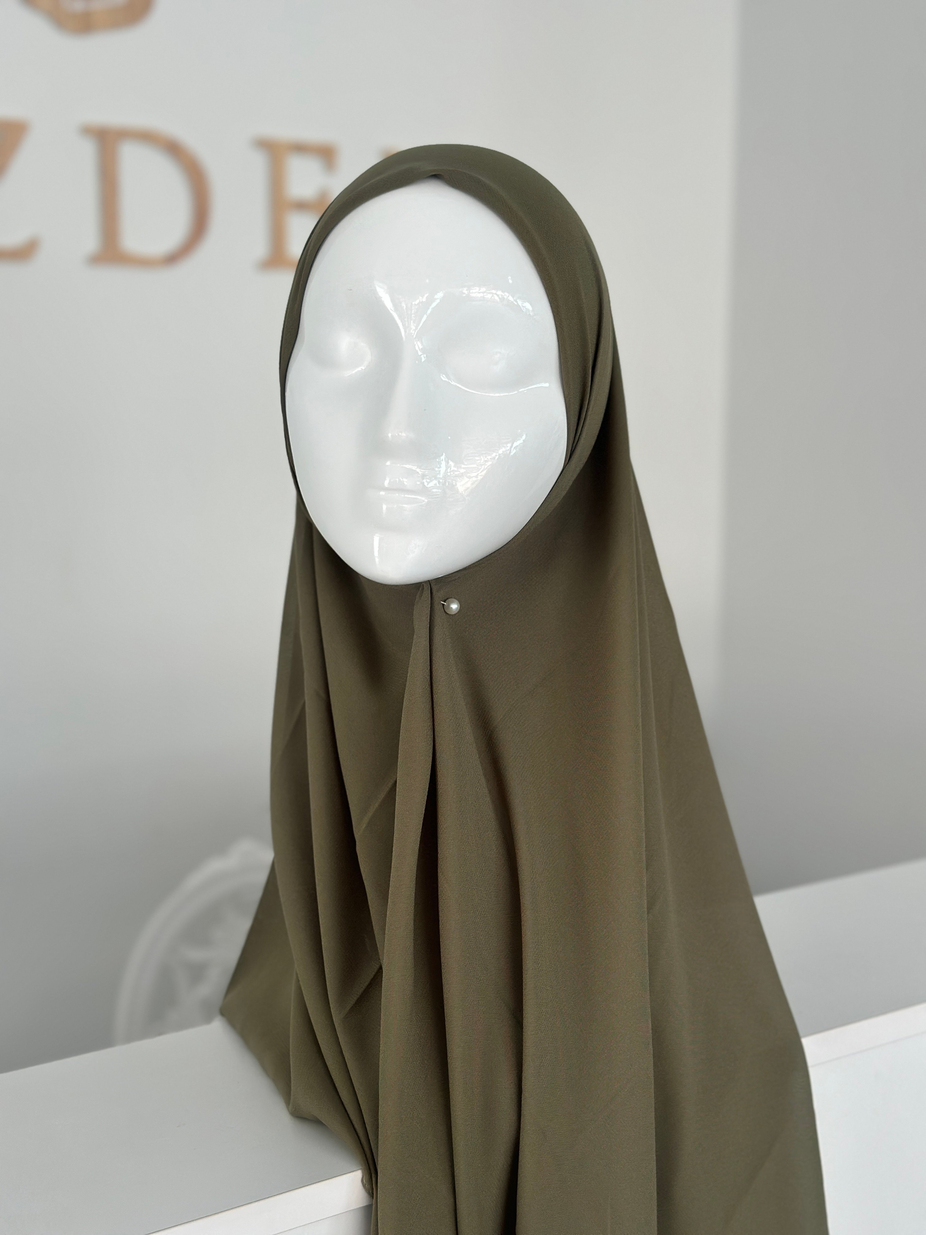 SOFT EŞARP 120x120 ( haki) 