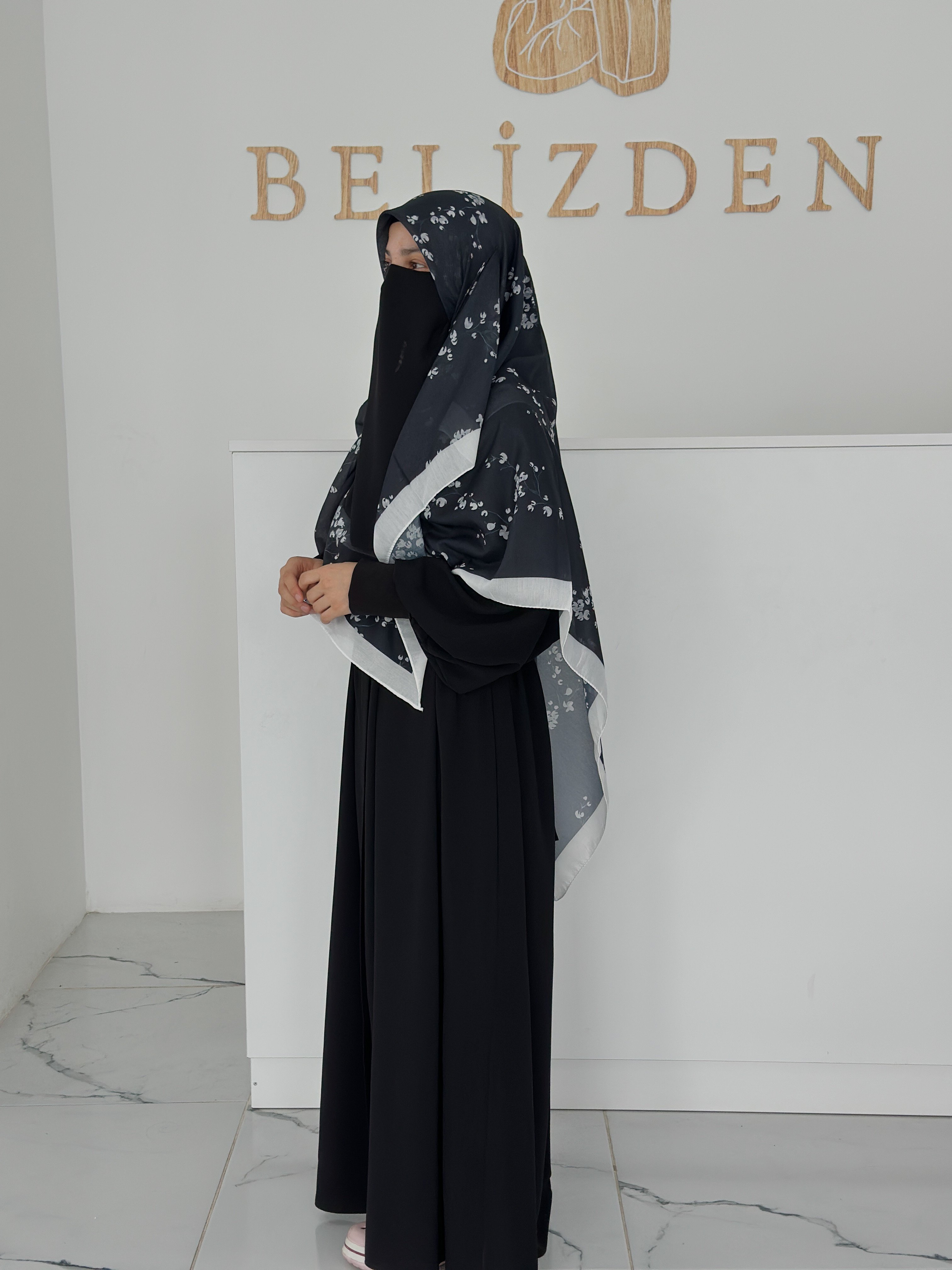 140x140 COTTON EŞARP ÇİÇEK 