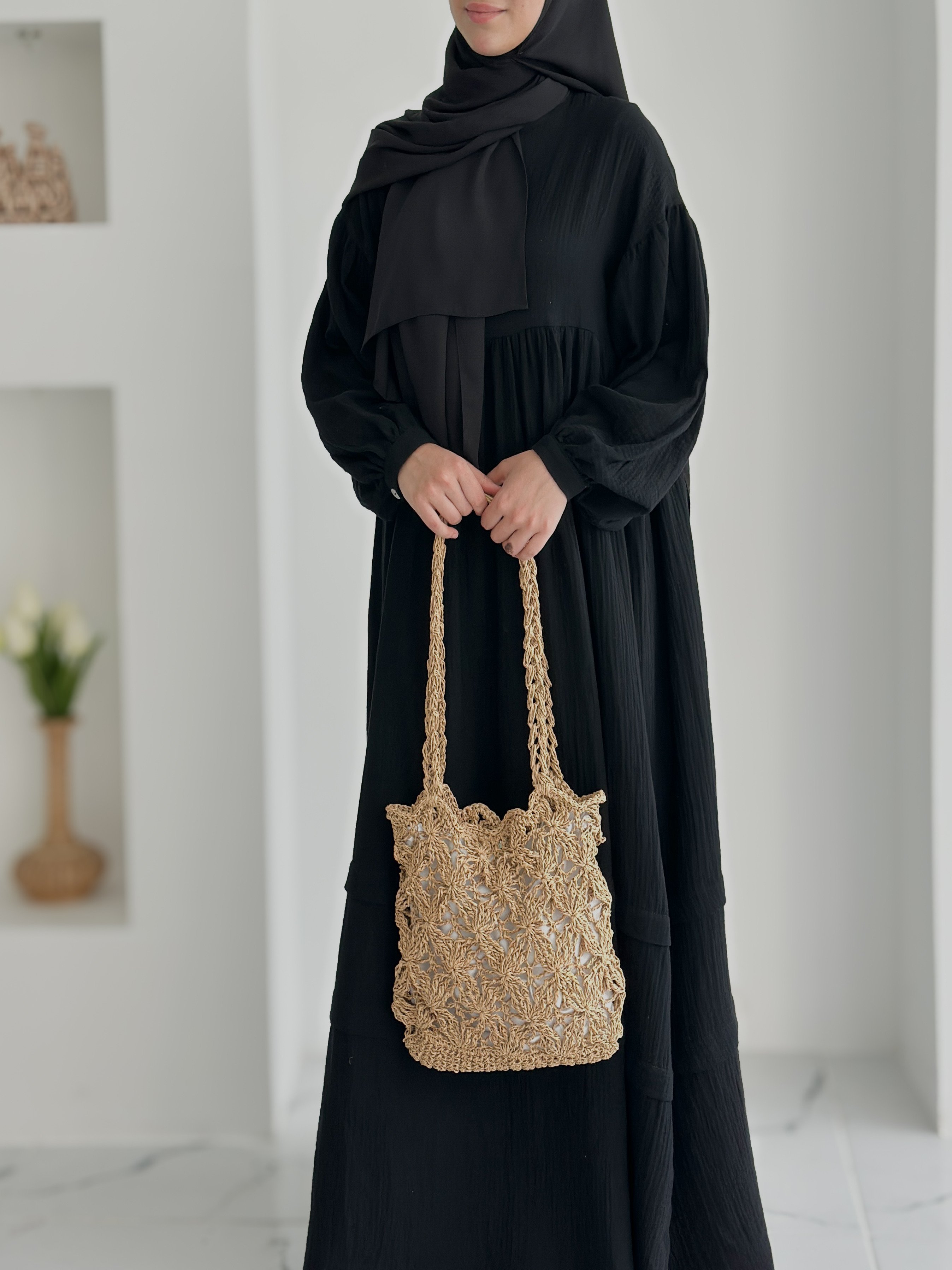 FARAH MUSLİN SİYAH 