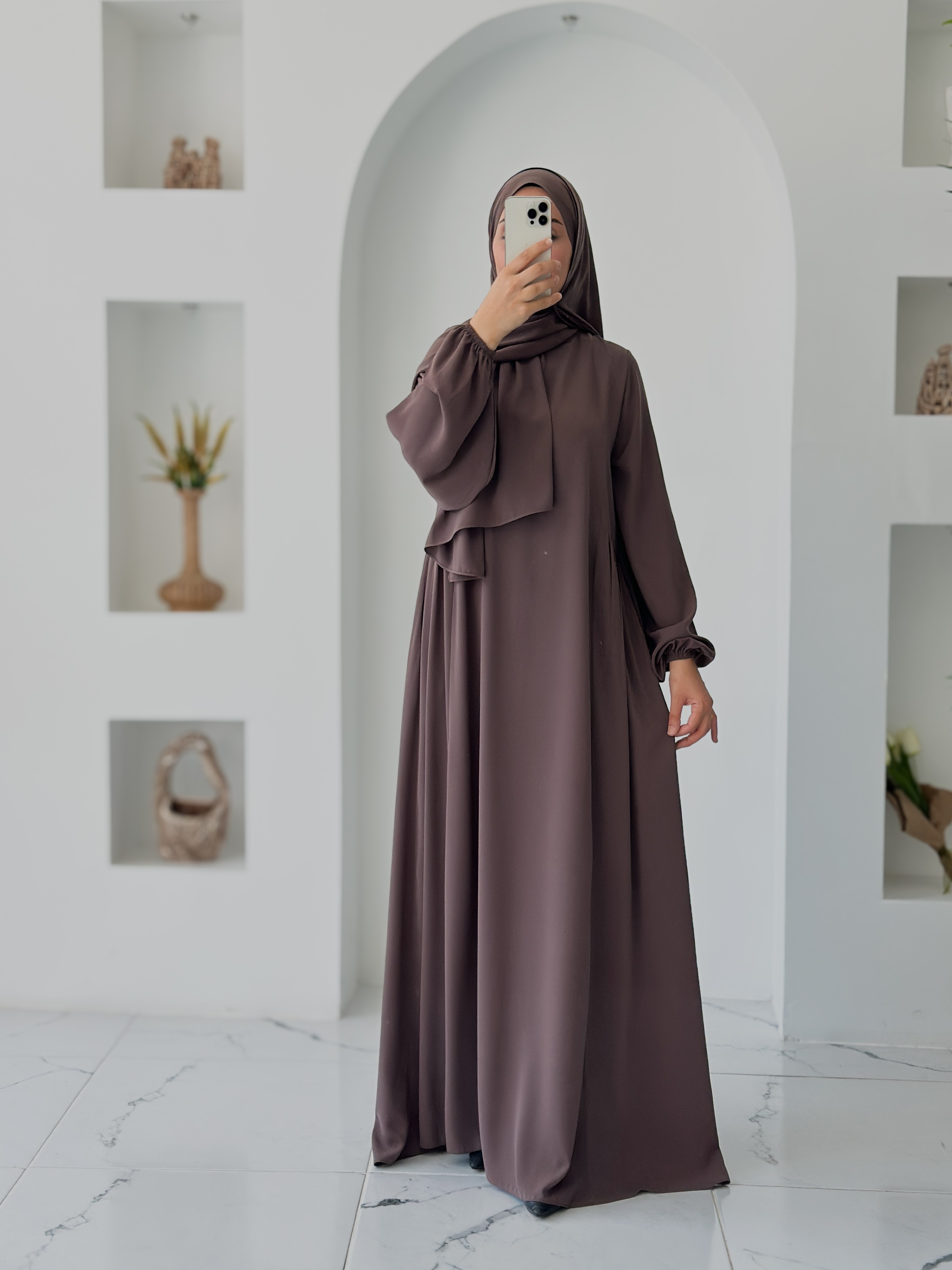 İPEK NEVA ABAYA +ŞAL - KÜL 