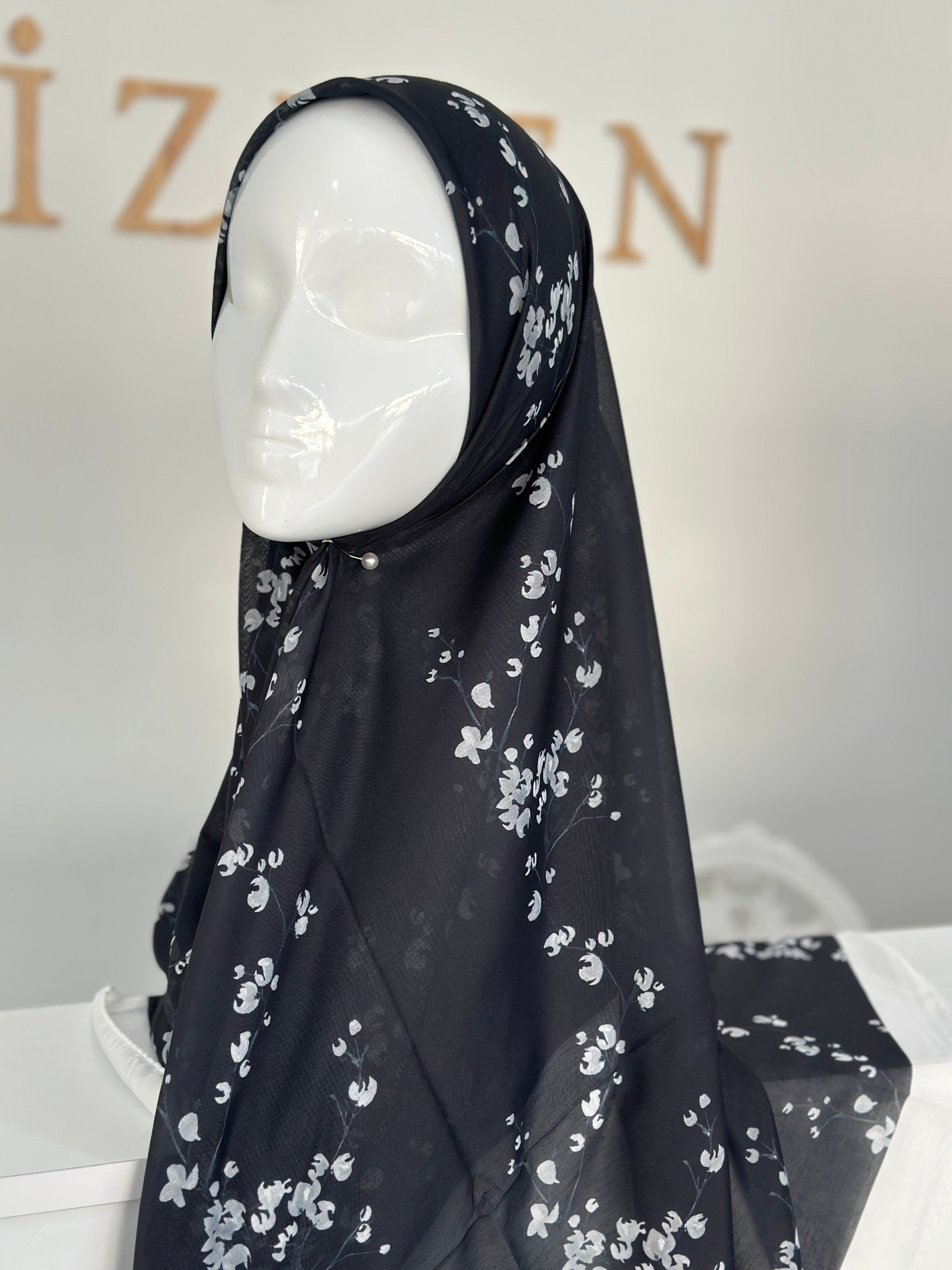 140x140 COTTON EŞARP ÇİÇEK 