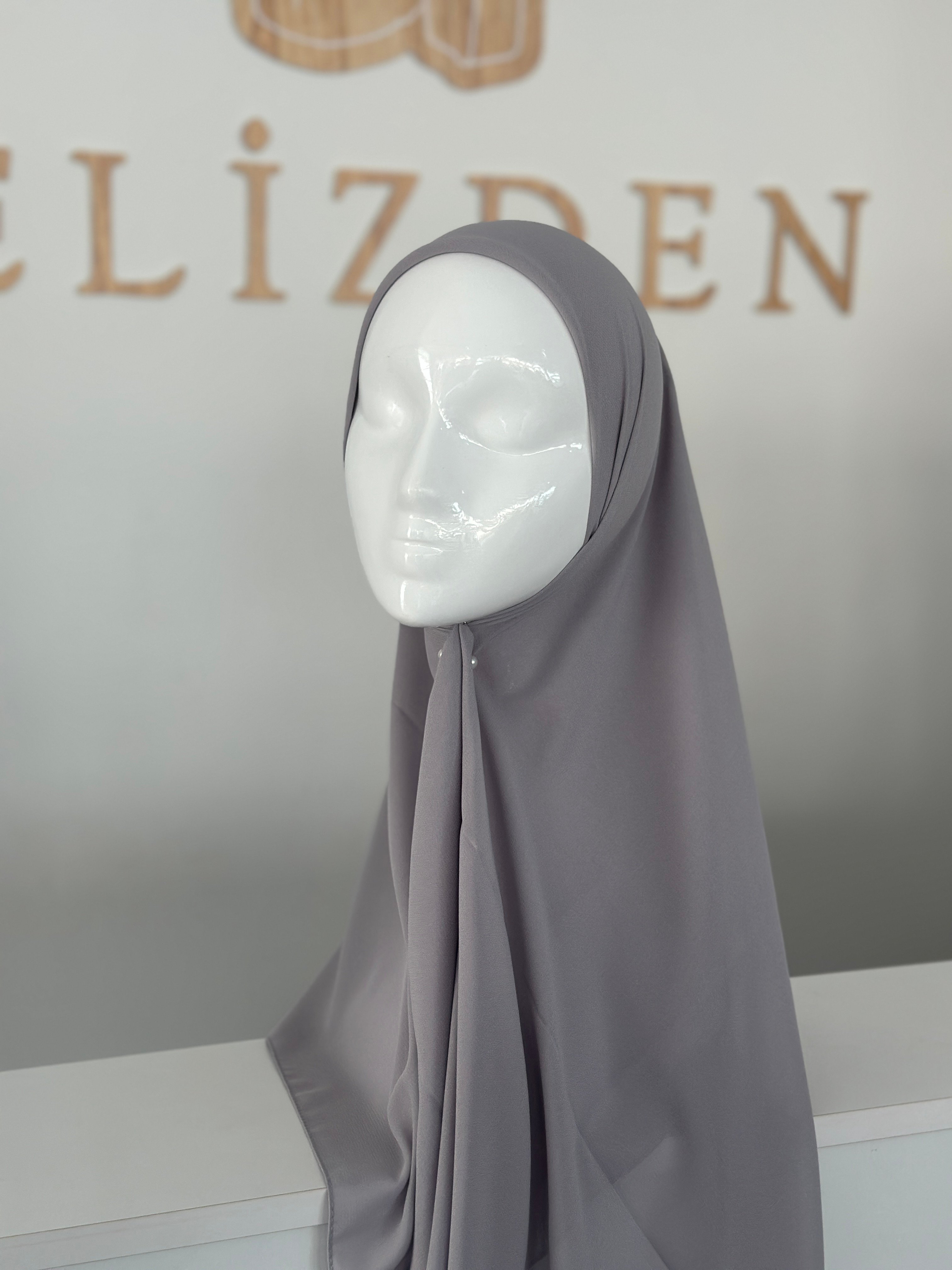 SOFT EŞARP 120x120 ( Acık gri) 