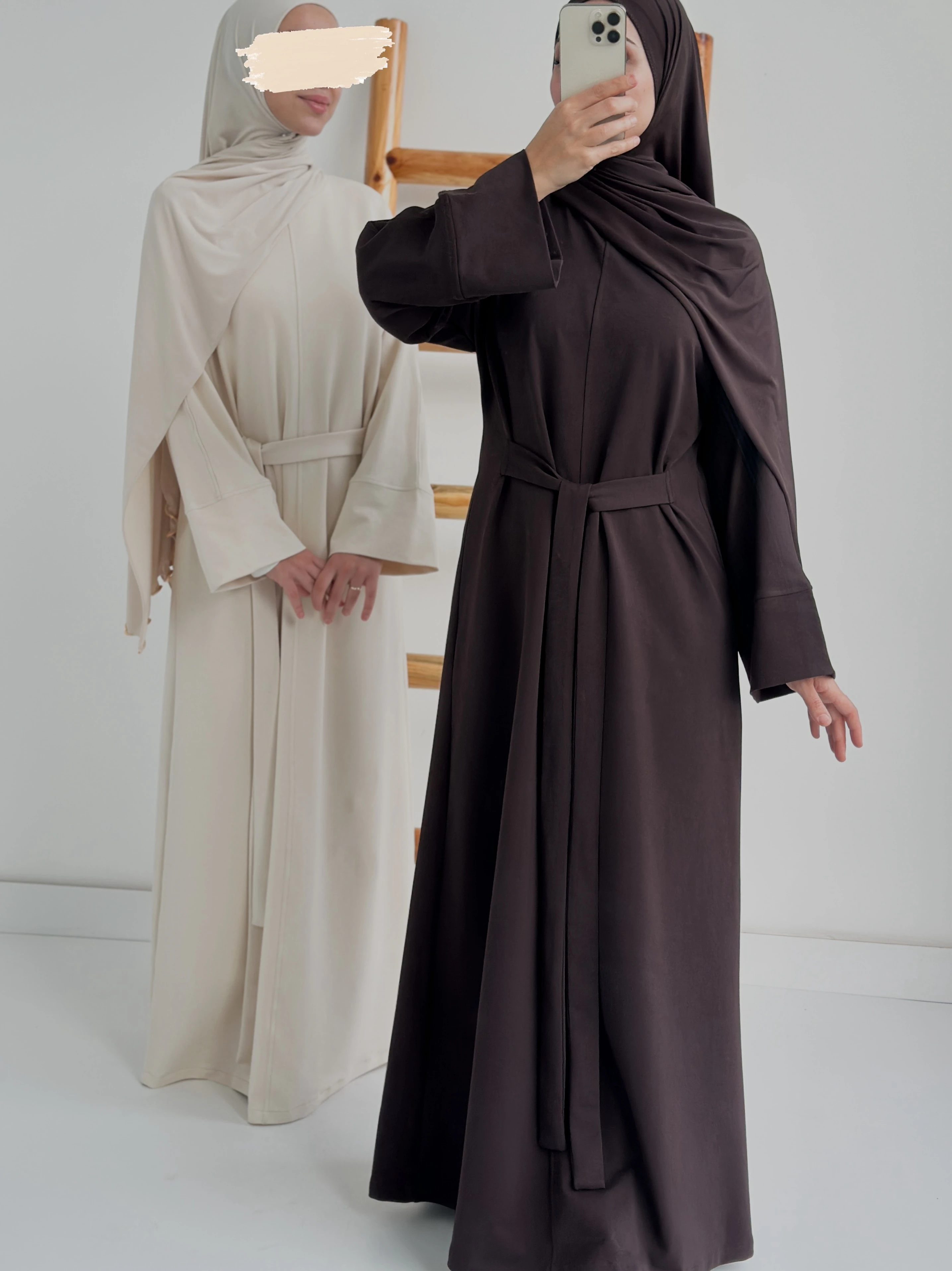 İKİ İPLİK ELBİSE  - ACI KAHVE