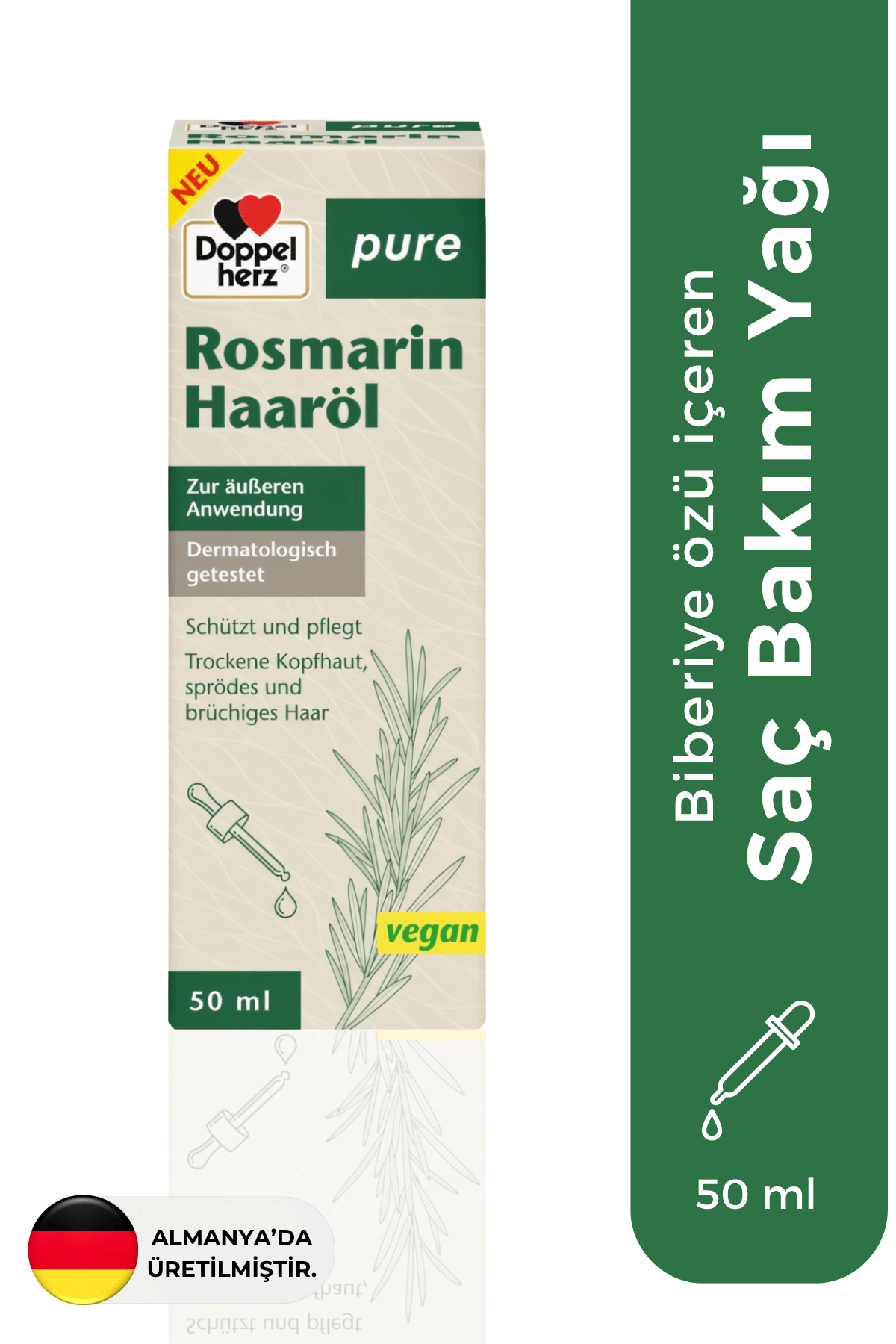 Doppelherz Biberiye Özü İçeren Saç Bakım Yağı 50 ml