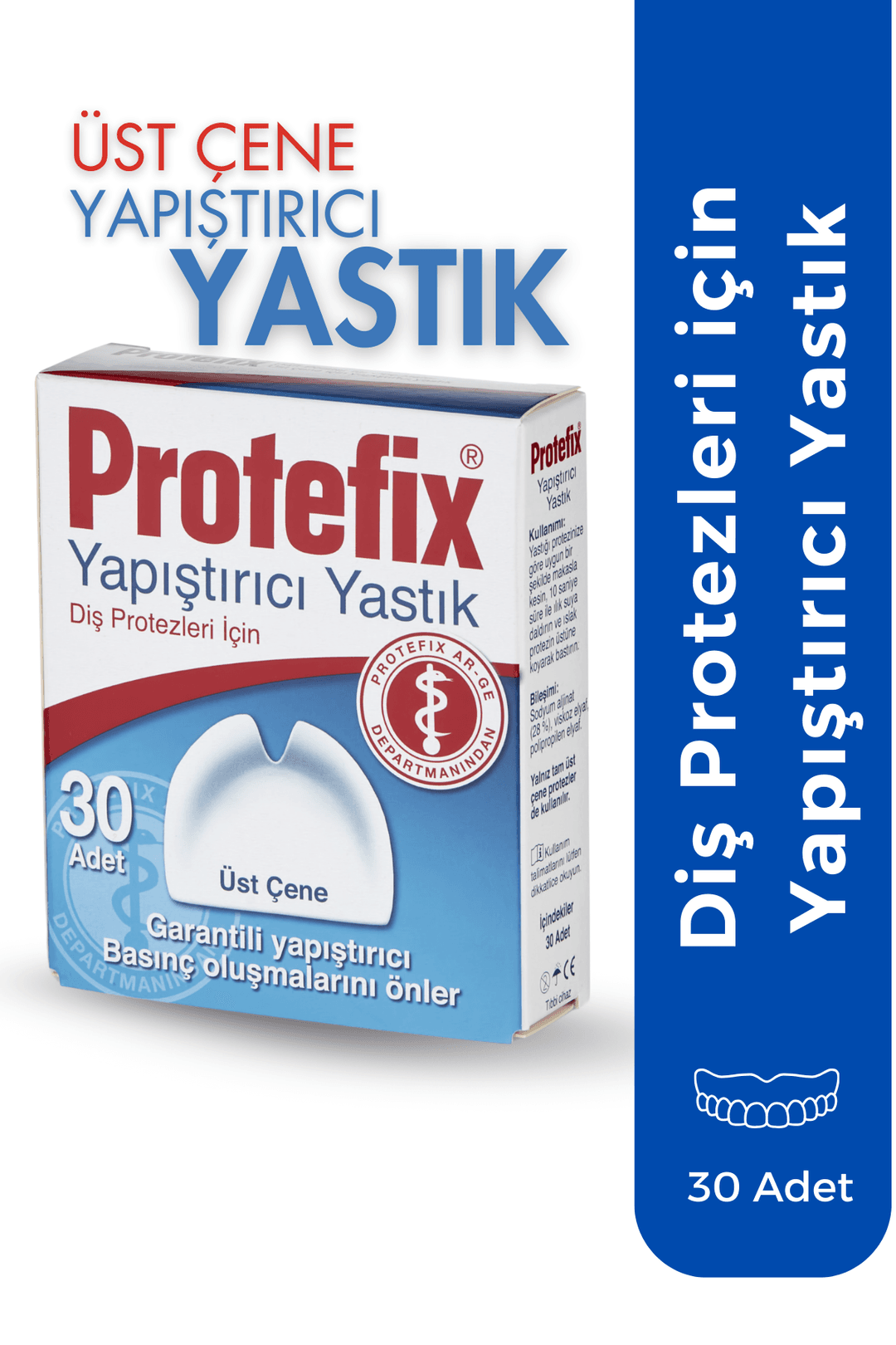 Protefix Üst Çene Yapıştırıcı Yastık 30 Adet ürün görseli